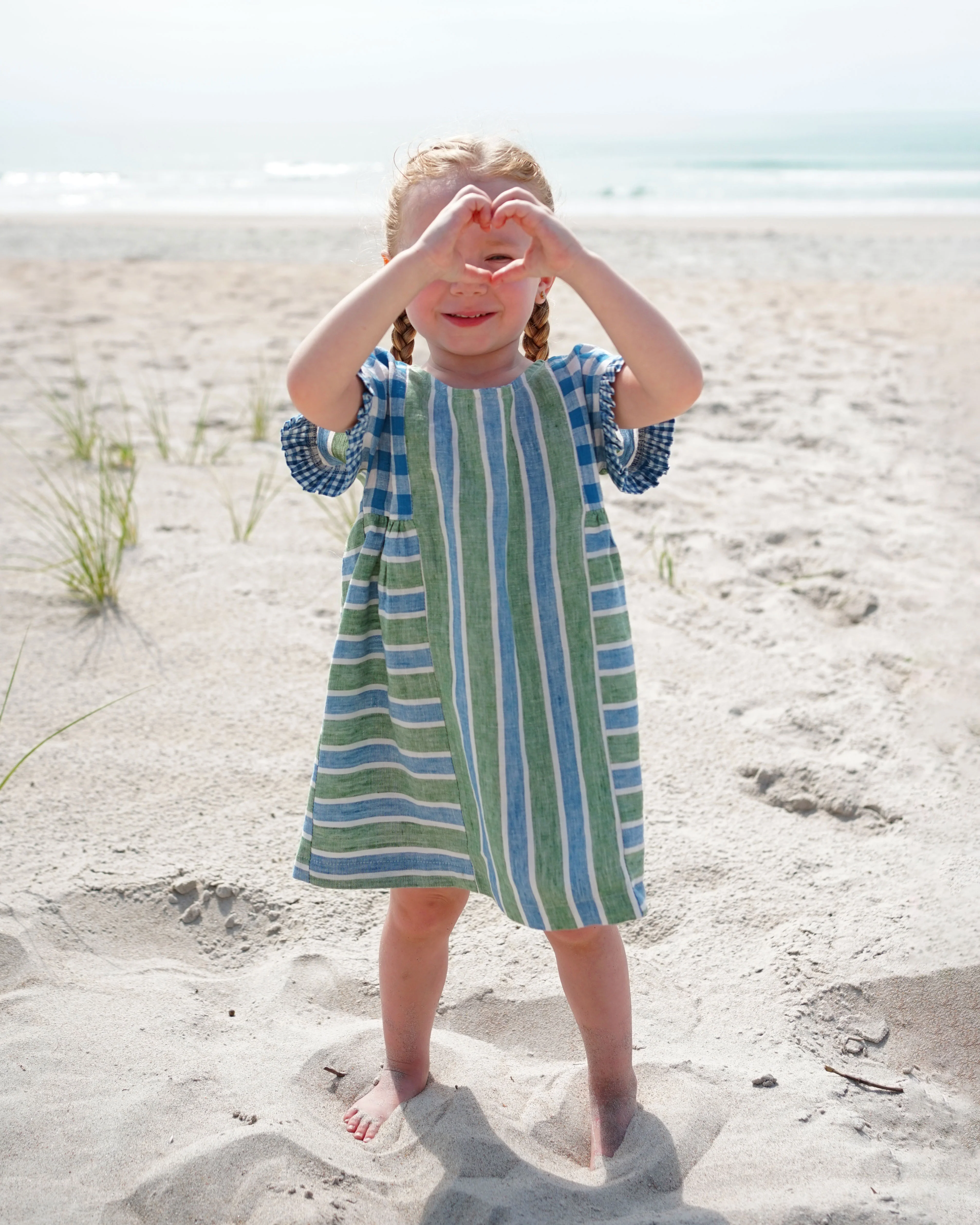 Matchy Matchy Kids Collage Gather Dress - 2-10 - PDF Pattern - Image 2