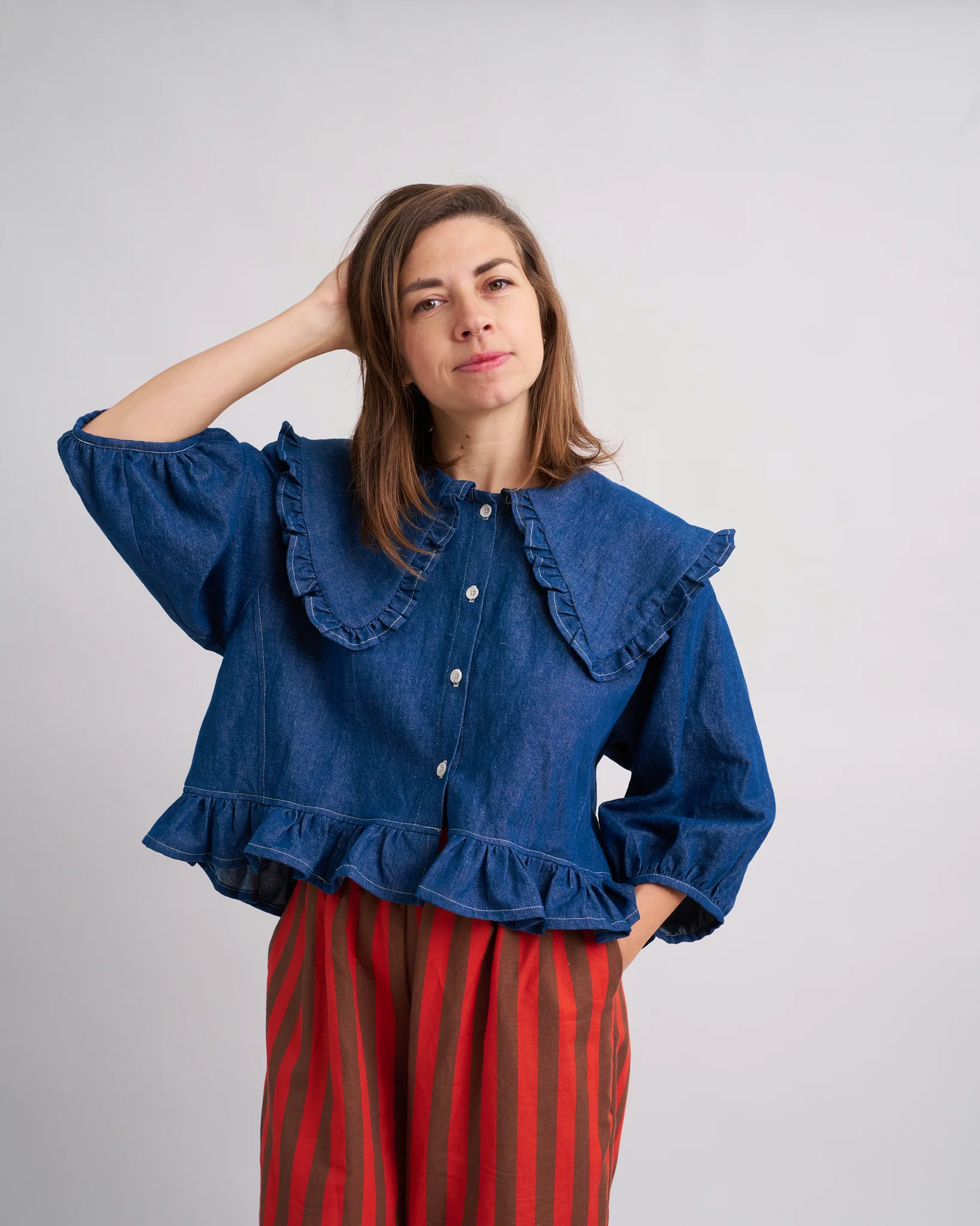 Matchy Matchy Playdate Blouse - XXS-6XL - PDF Pattern - Image 6