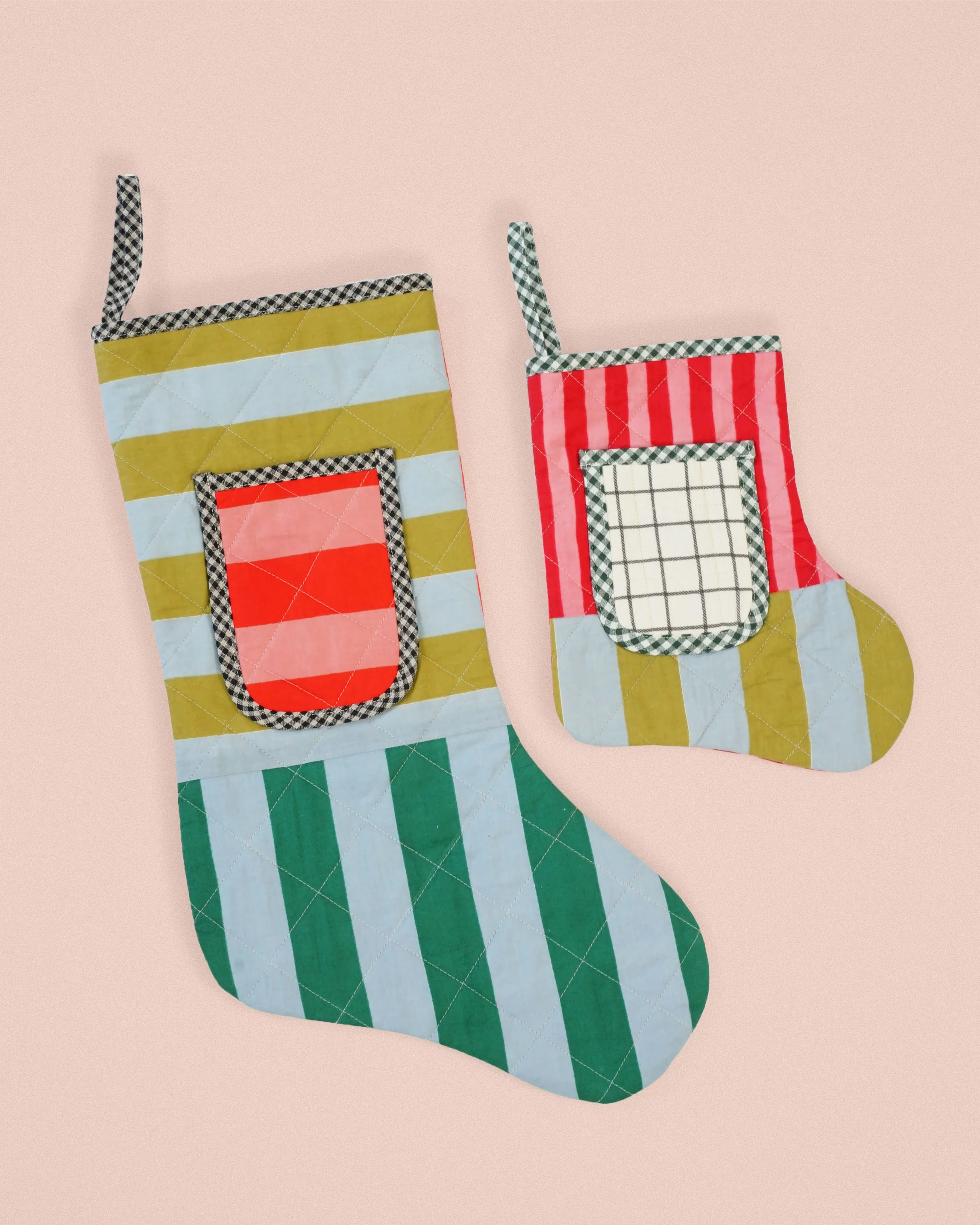 Matchy Matchy Quilted Pocket Stocking - PDF Pattern - Image 4
