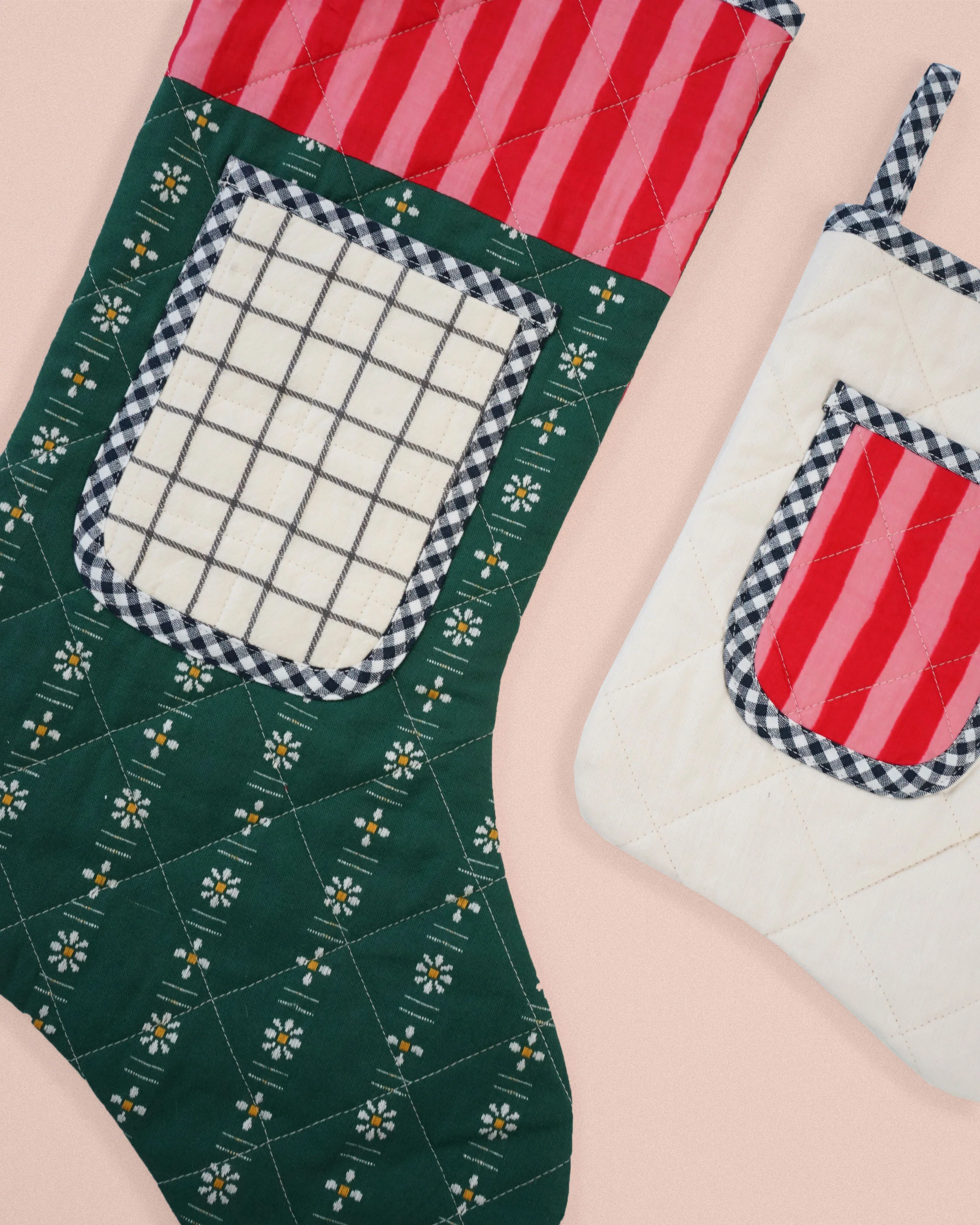 Matchy Matchy Quilted Pocket Stocking - PDF Pattern - Image 9