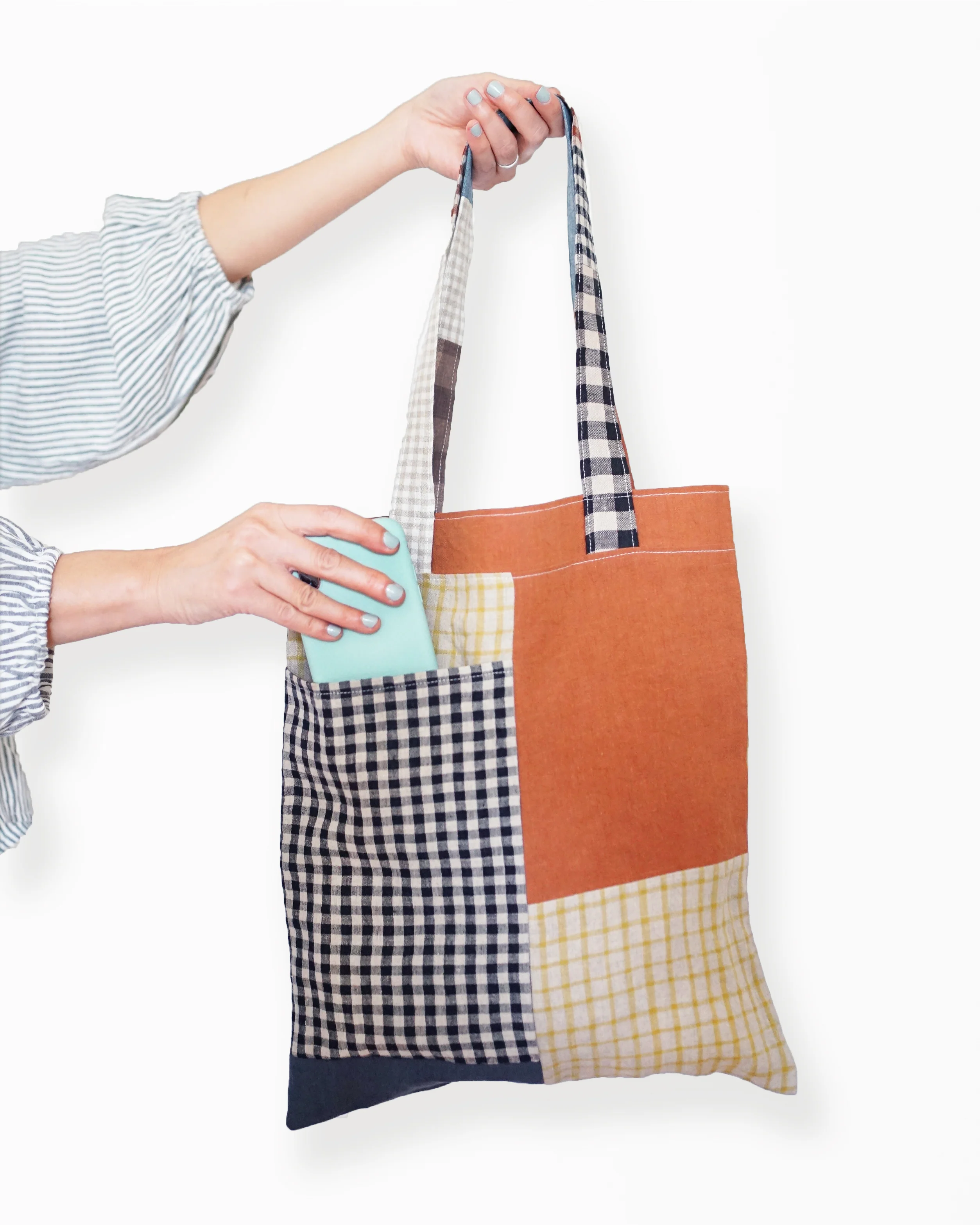 Matchy Matchy Stash Pocket Tote - PDF Pattern - Image 12