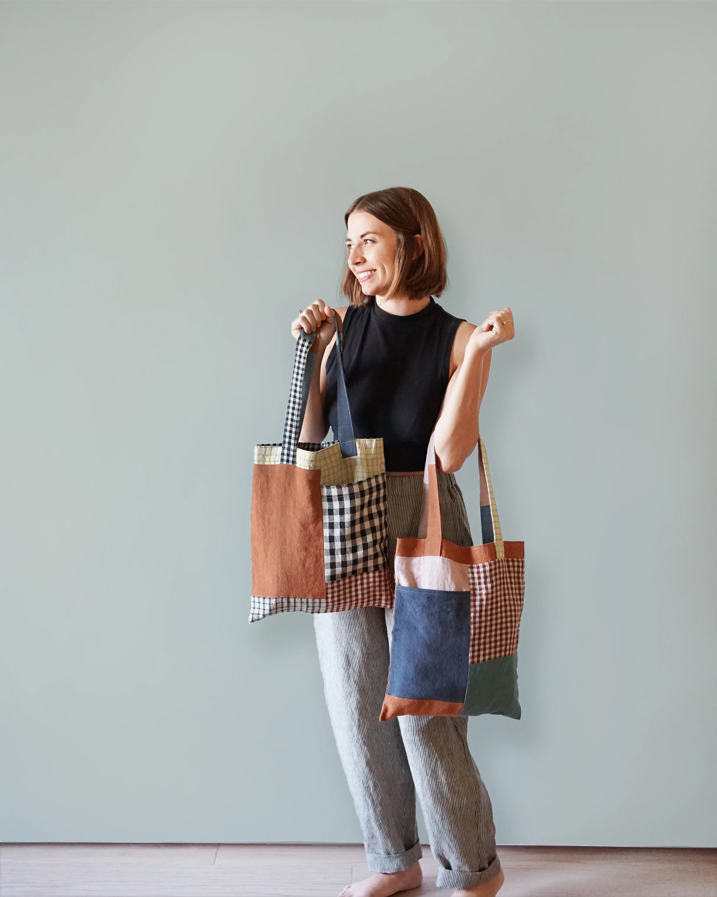 Matchy Matchy Stash Pocket Tote - PDF Pattern - Image 14