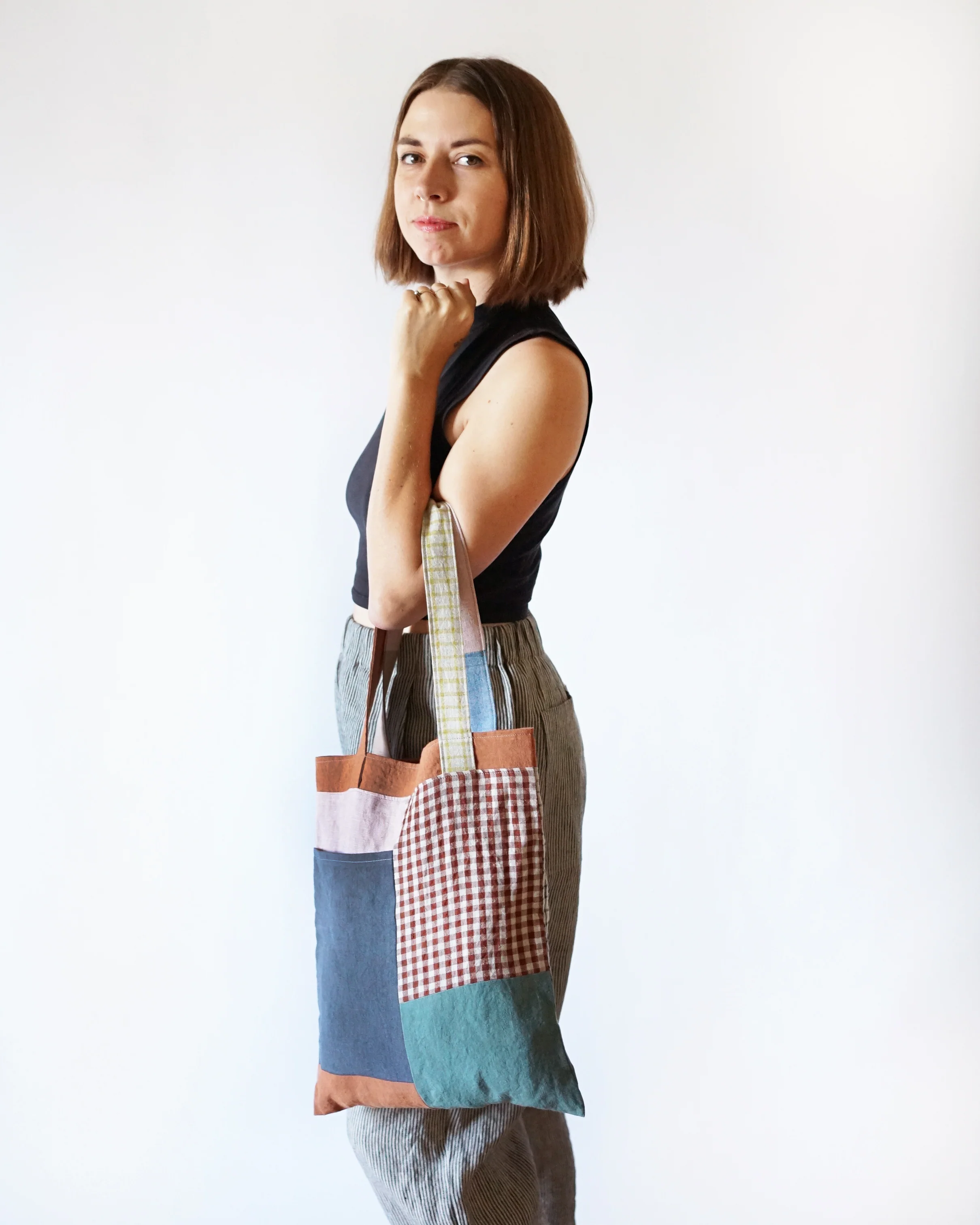 Matchy Matchy Stash Pocket Tote - PDF Pattern - Image 17