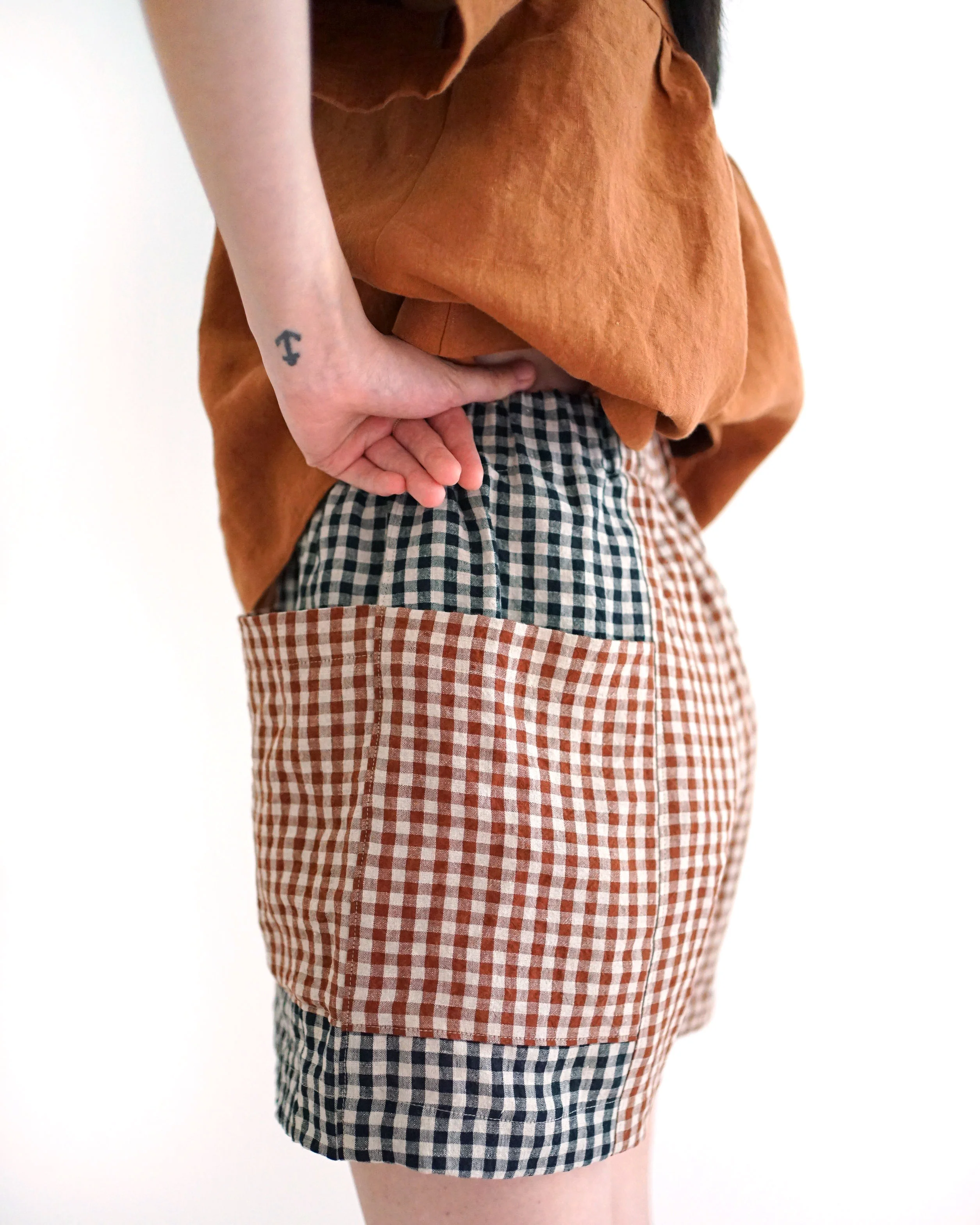 Matchy Matchy Weekend Chore Shorts - XXS-6XL - PDF Pattern - Image 3