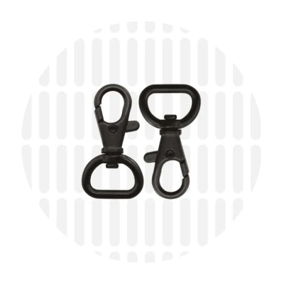 Matte Black Swivel Hook 15mm (0.5in)