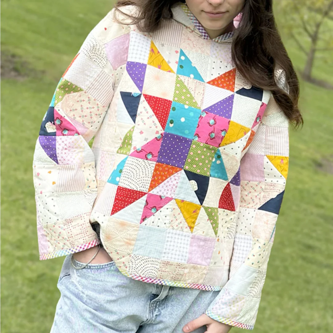 Melly & Me Lexi Quilted Hoodie Sewing Pattern - Image 2