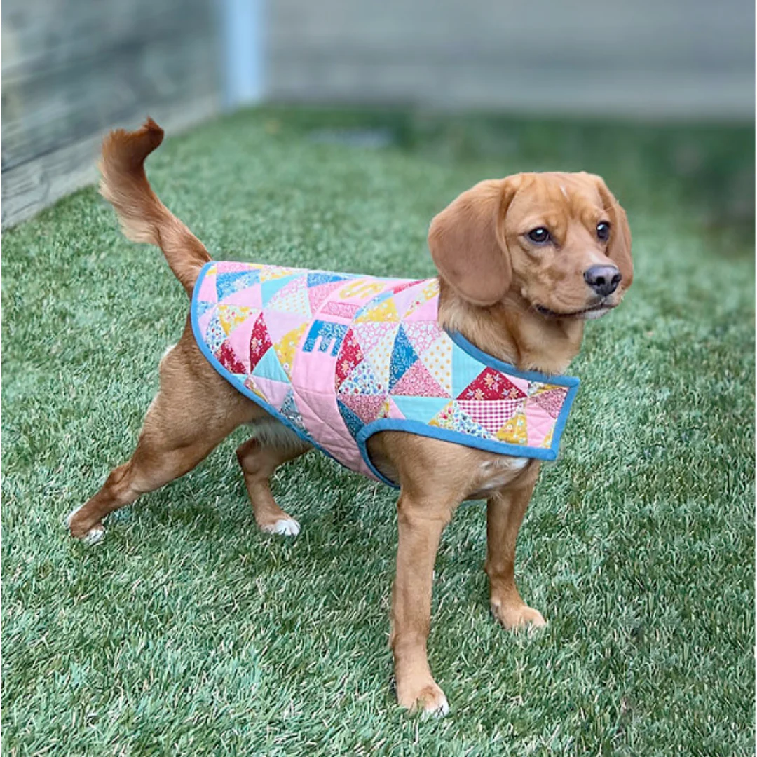 Melly & Me Patchwork Pooch Jacket - Image 2