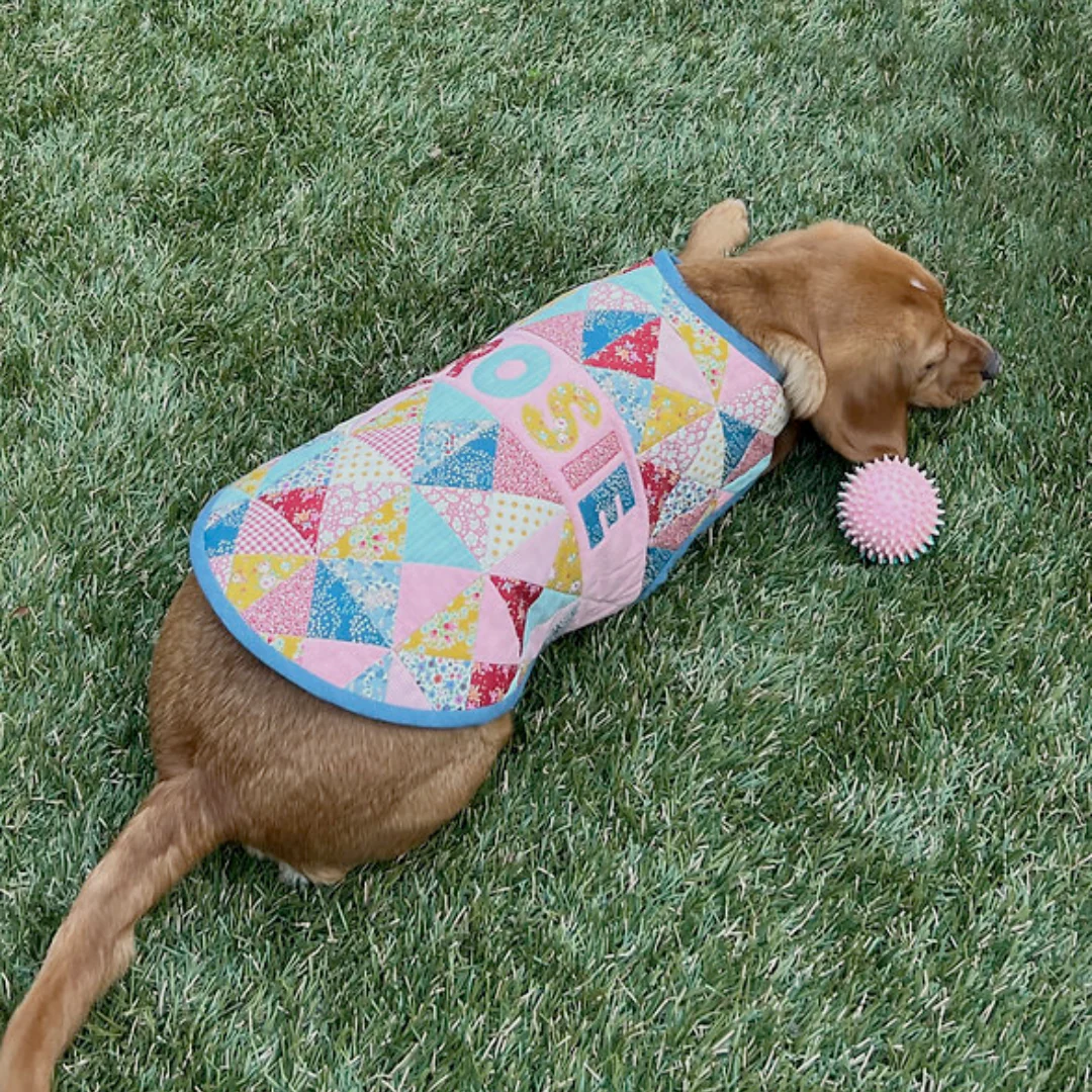 Melly & Me Patchwork Pooch Jacket - Image 3