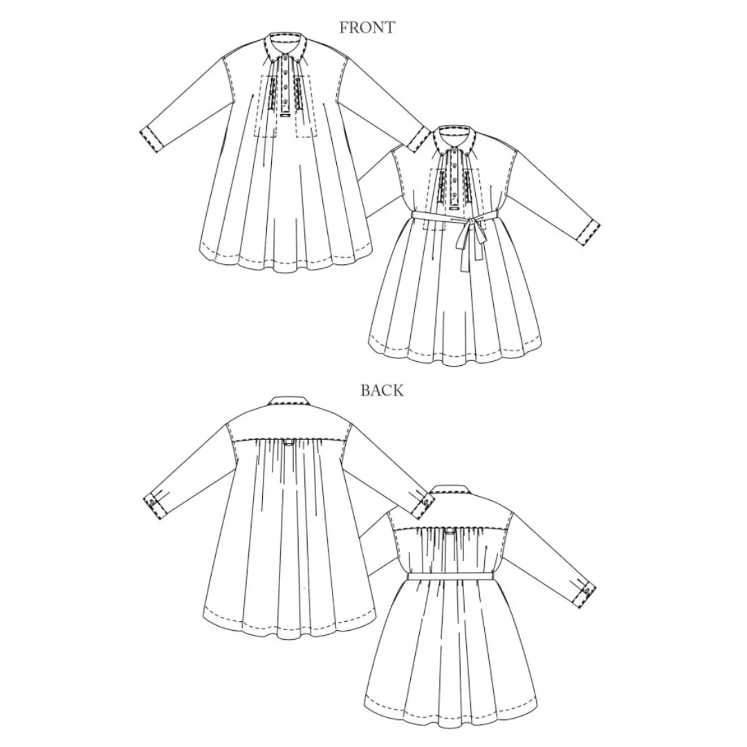 Merchant & Mills The Cawley Shirt/Dress UK6-28 PDF Pattern - Image 11