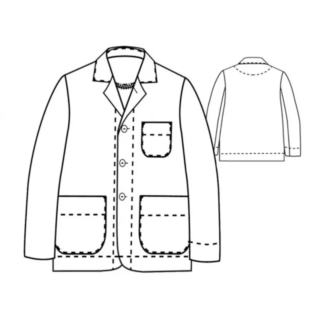 Merchant & Mills The Foreman Jacket - UK 36-46 - PDF Pattern - Image 12