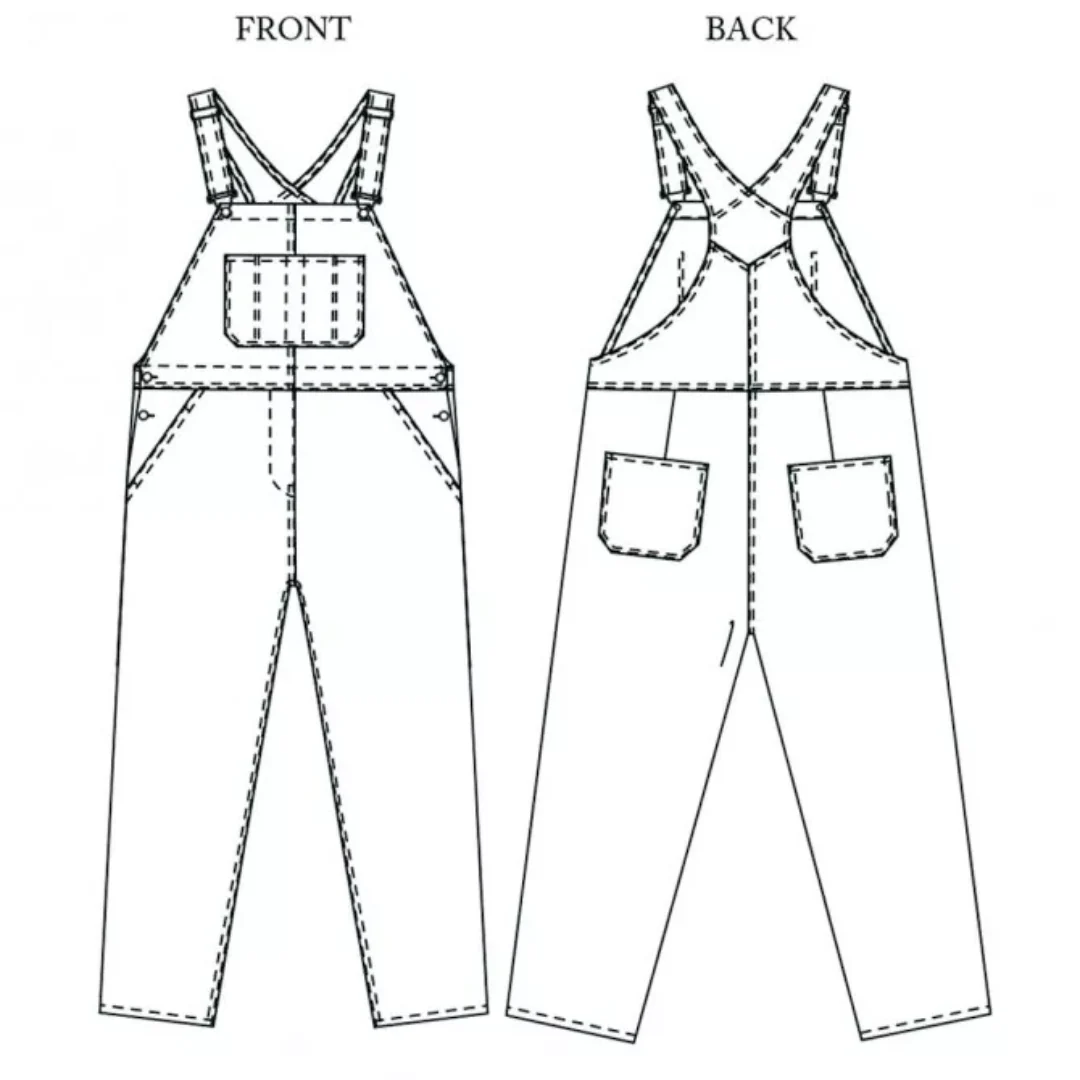 Merchant & Mills The Harlene Dungarees UK6-28 - PDF Pattern - Image 7