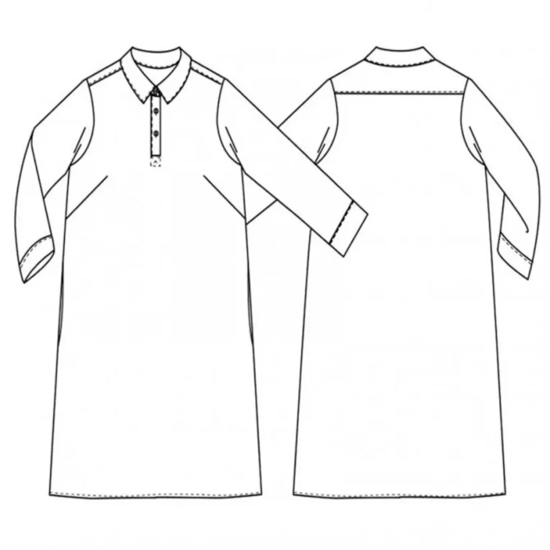 Merchant & Mills The Rugby Shirt/Dress UK6-18 - PDF Pattern - Image 9