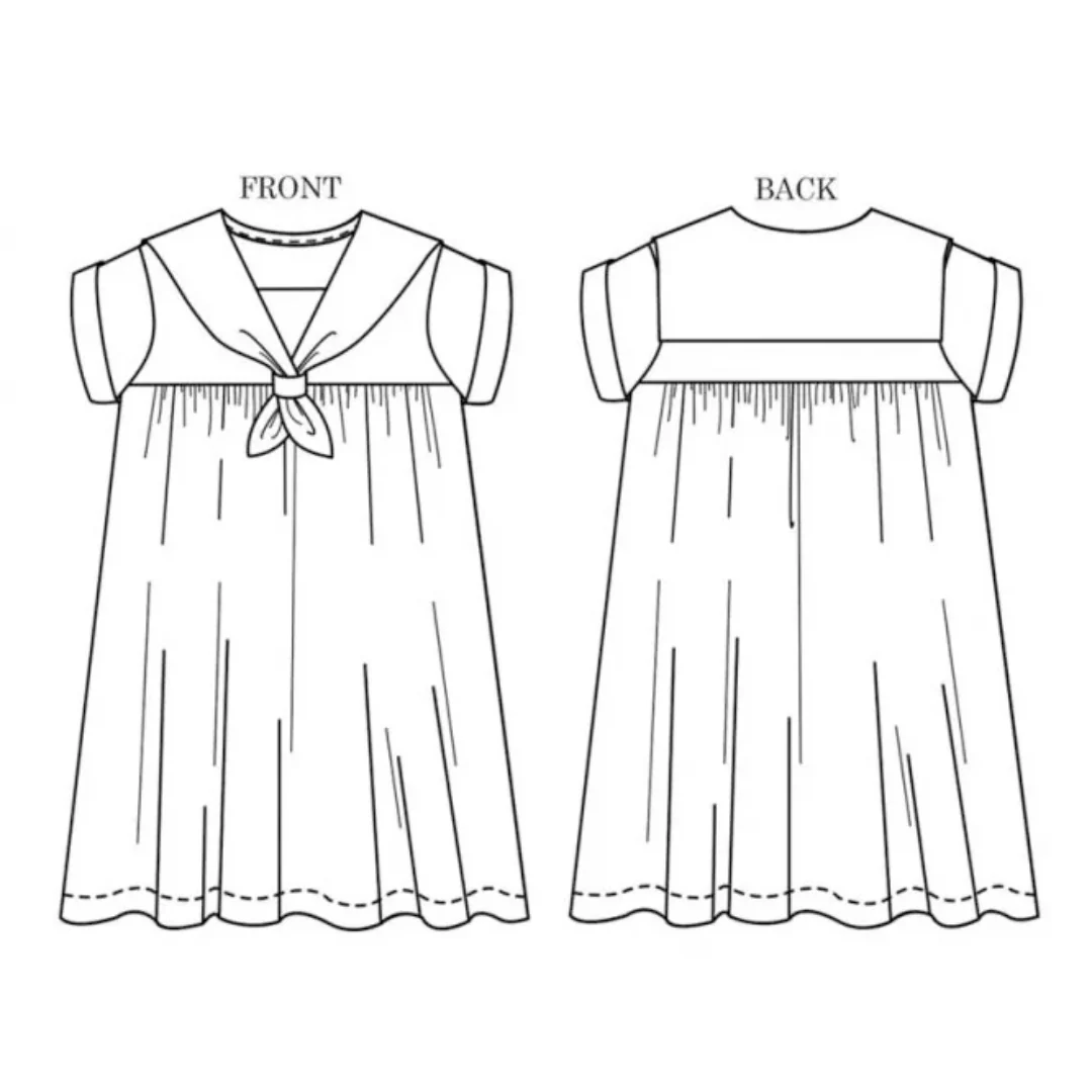 Merchant & Mills The Skipper Girls Dress - Ages 3-8 Years - PDF Pattern - Image 6
