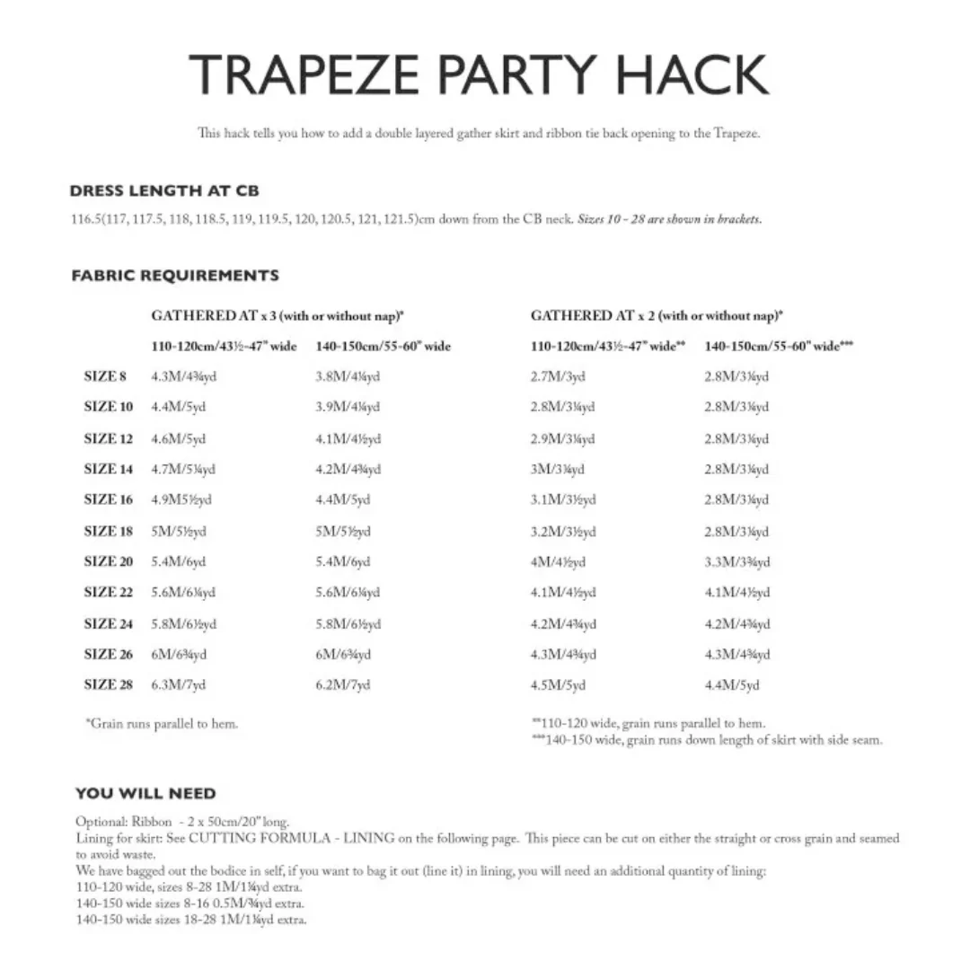 Merchant & Mills The Trapeze Shirt/Dress Additions Bundle - PDF Pattern - Image 12