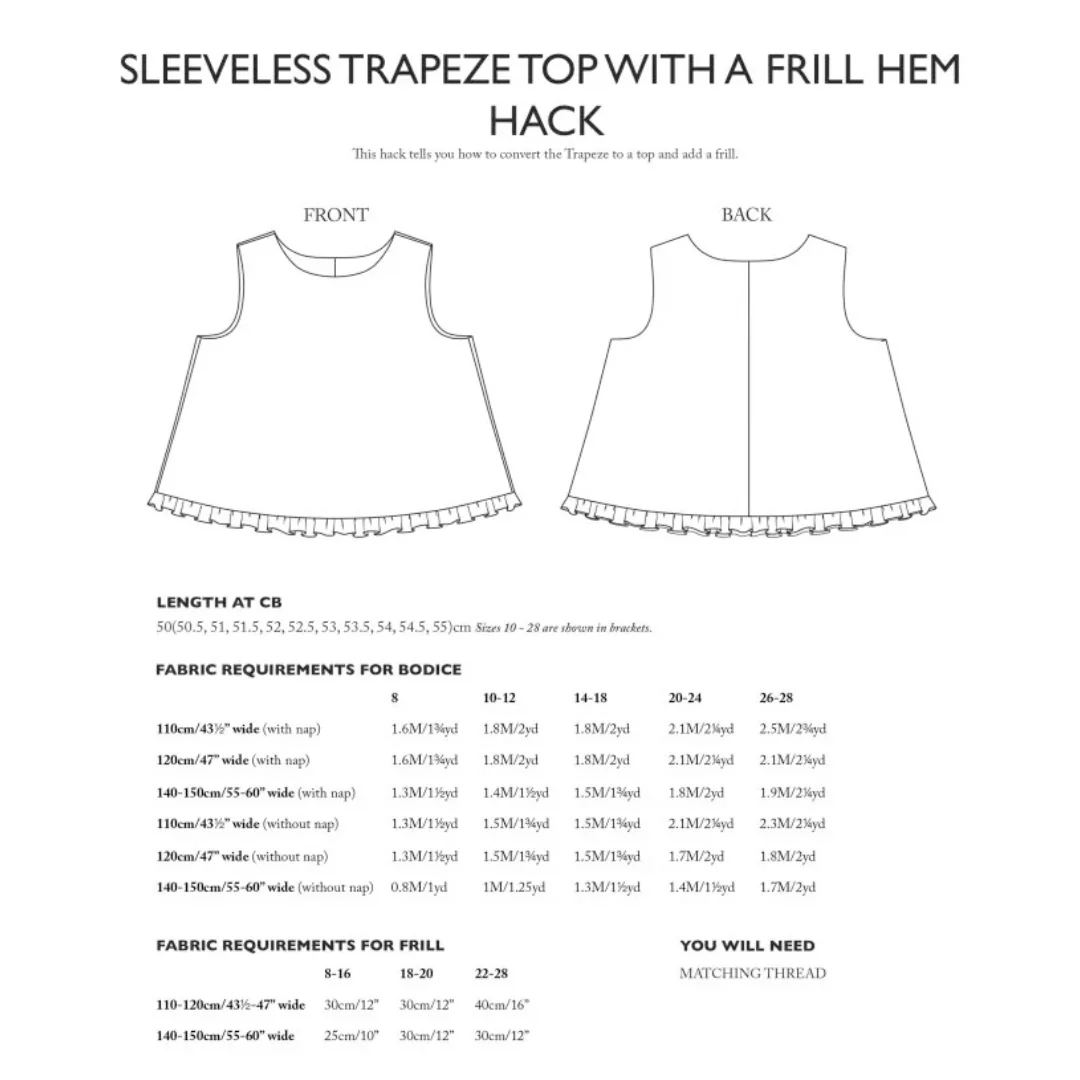 Merchant & Mills The Trapeze Shirt/Dress Additions Bundle - PDF Pattern - Image 13