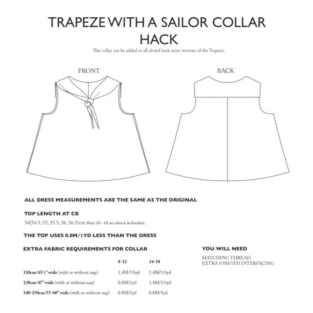 Merchant & Mills The Trapeze Shirt/Dress Additions Bundle - PDF Pattern - Image 15