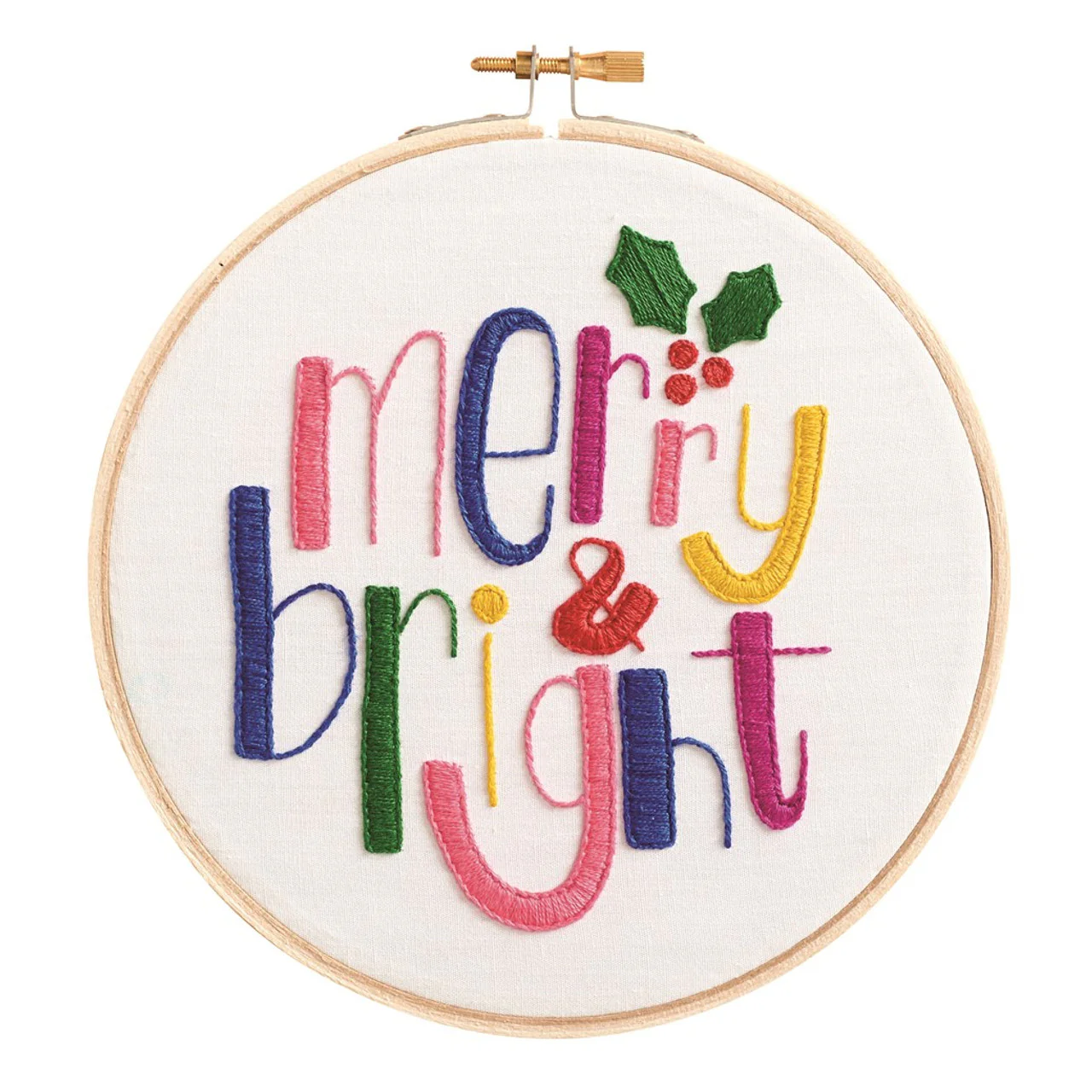 Merry and Bright 6" Embroidery Kit - Image 2