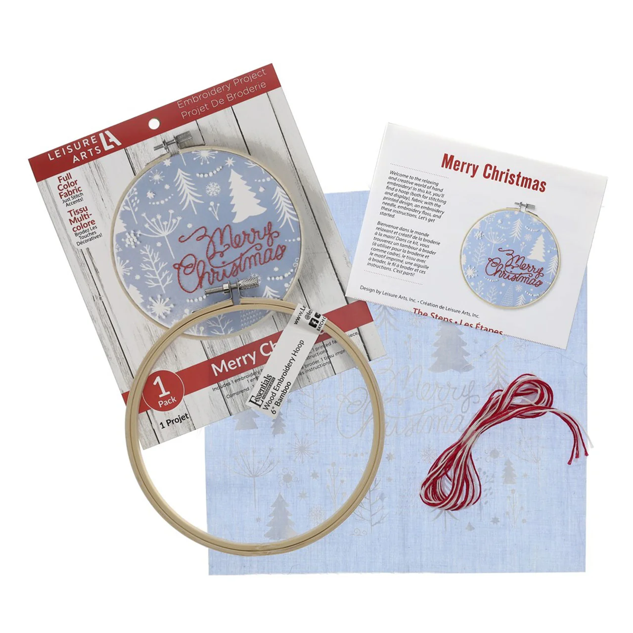 Merry Christmas 6" Embroidery Kit - Image 3