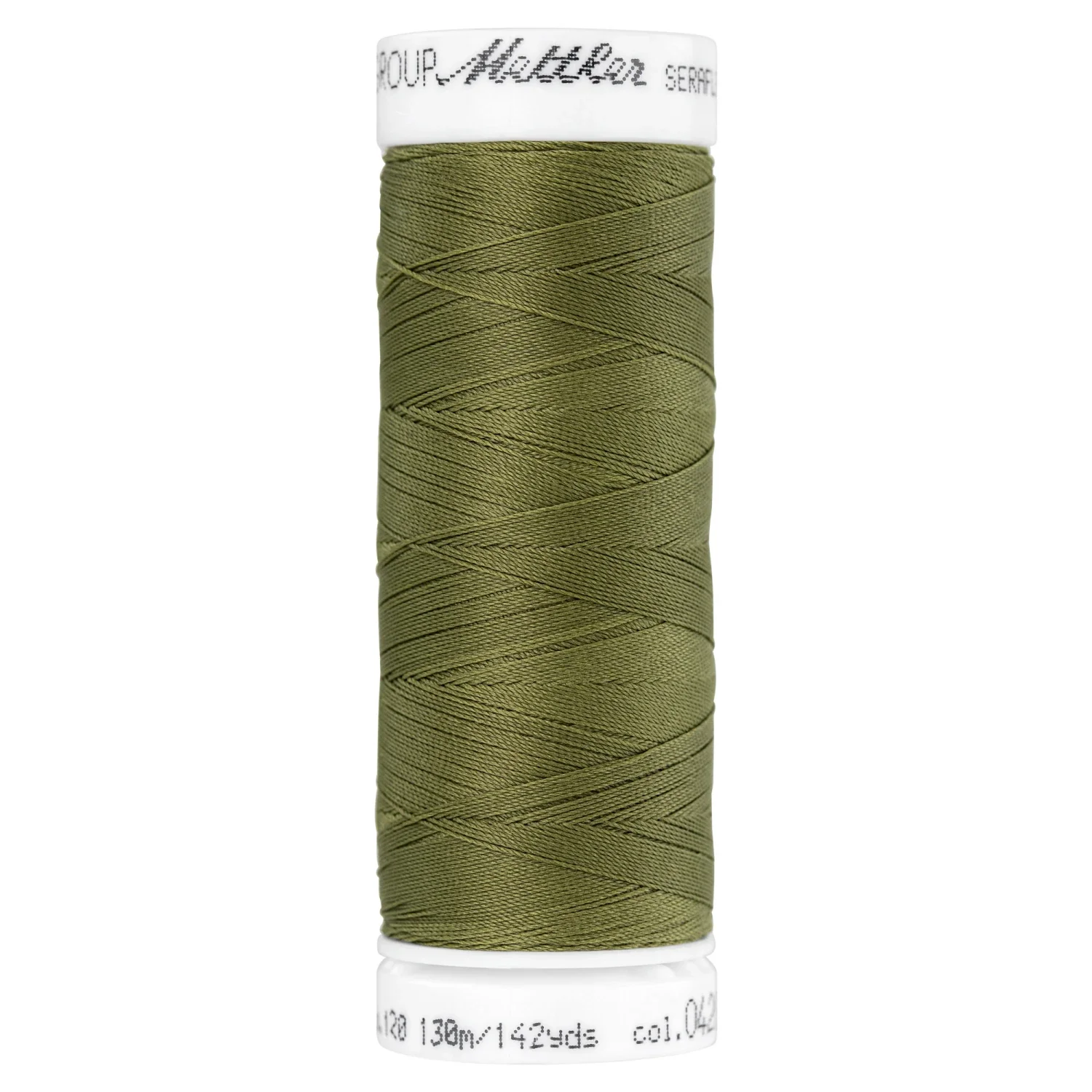 Mettler Seraflex Elastic Thread 50wt 130m/142yds 7840-0420 Olive Drab