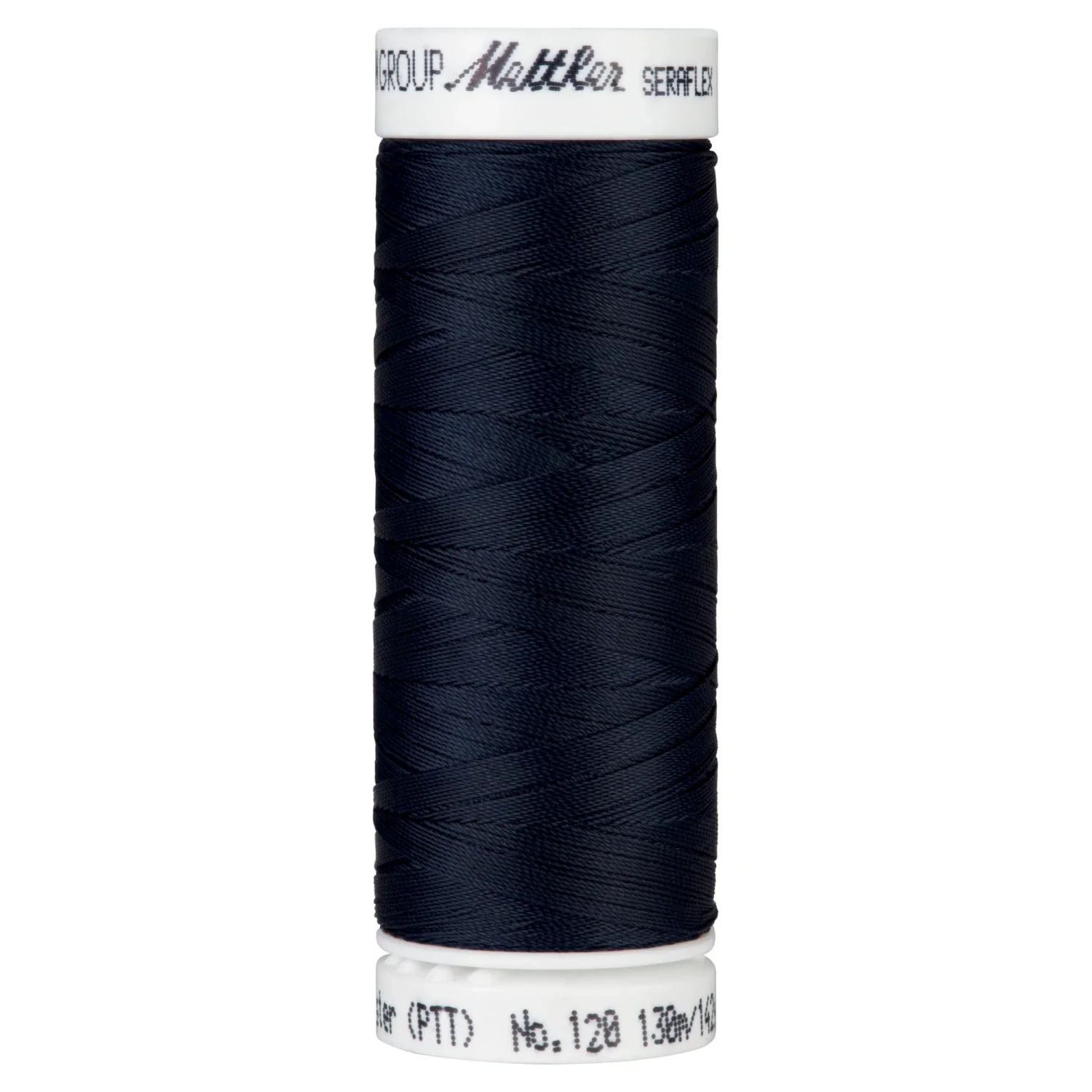Mettler Seraflex Elastic Thread 50wt 130m/142yds 7840-0821 Darkest Blue