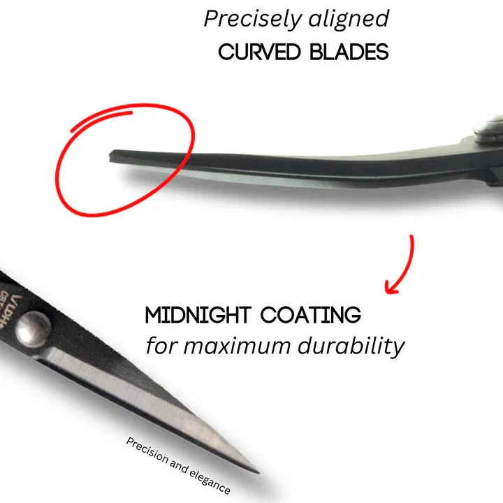 Midnight Edition 4.75" Curved Blade Embroidery Scissors - Image 3