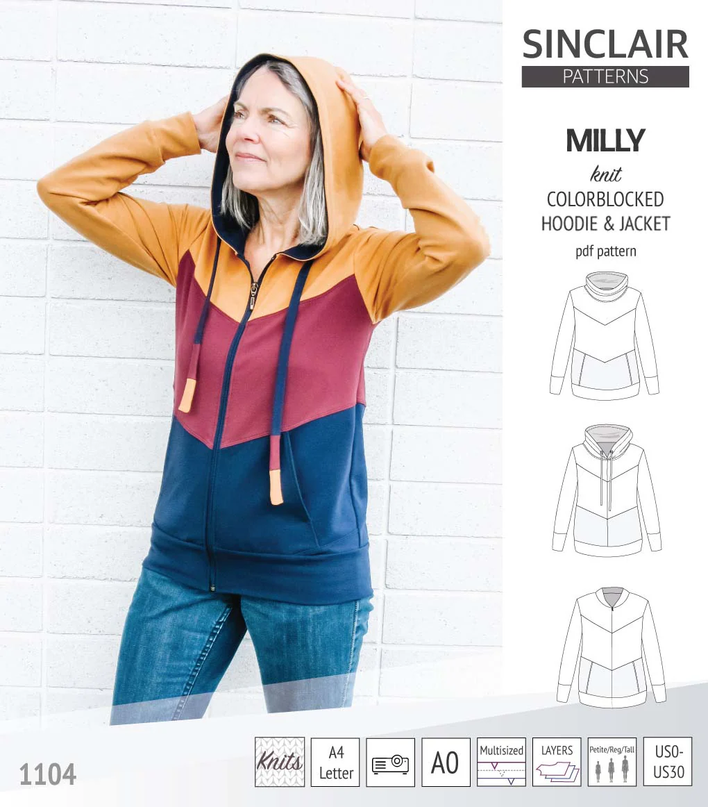 Sinclair Patterns Milly Jacket - XXS-4XL - PDF Pattern - Image 2