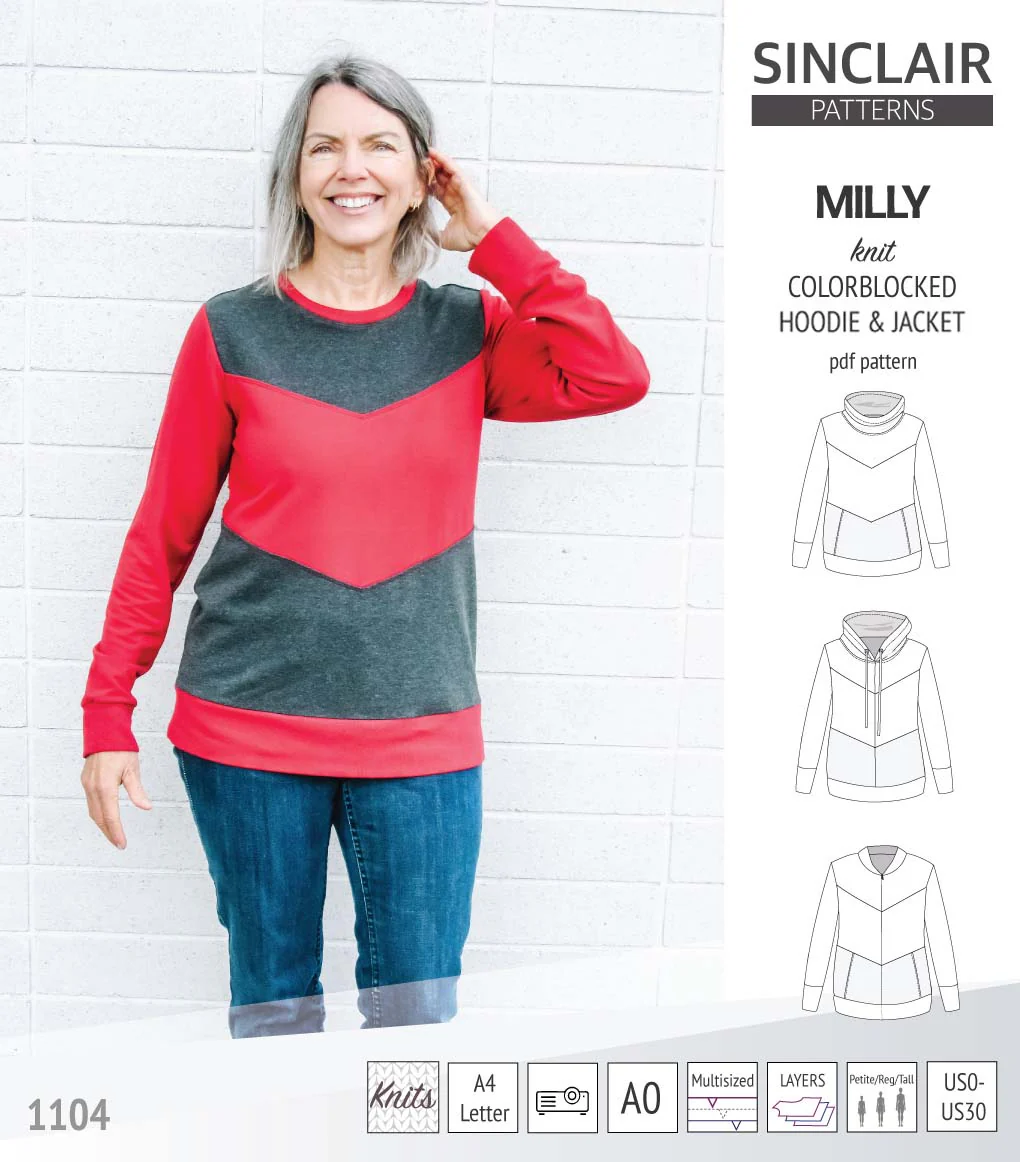 Sinclair Patterns Milly Jacket - XXS-4XL - PDF Pattern - Image 3