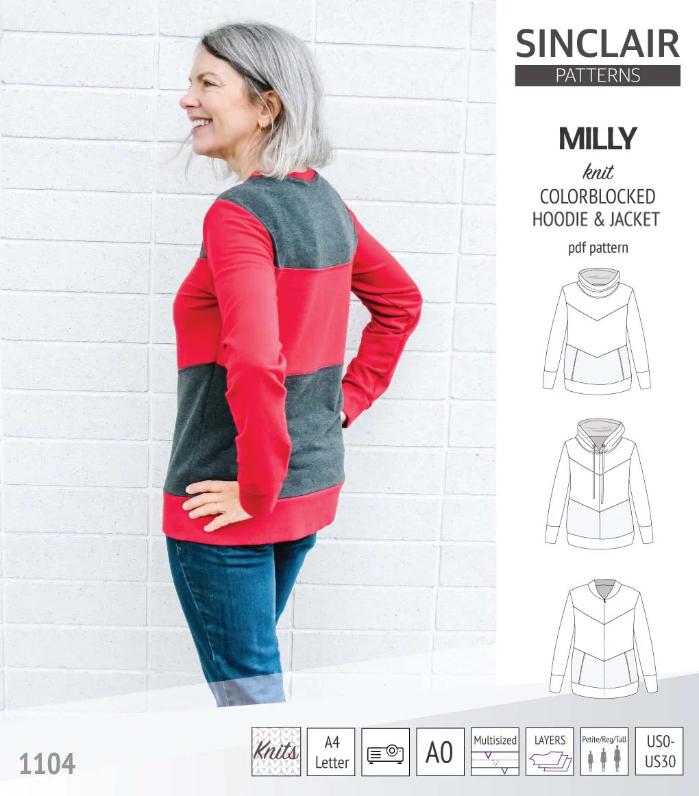 Sinclair Patterns Milly Jacket - XXS-4XL - PDF Pattern - Image 4