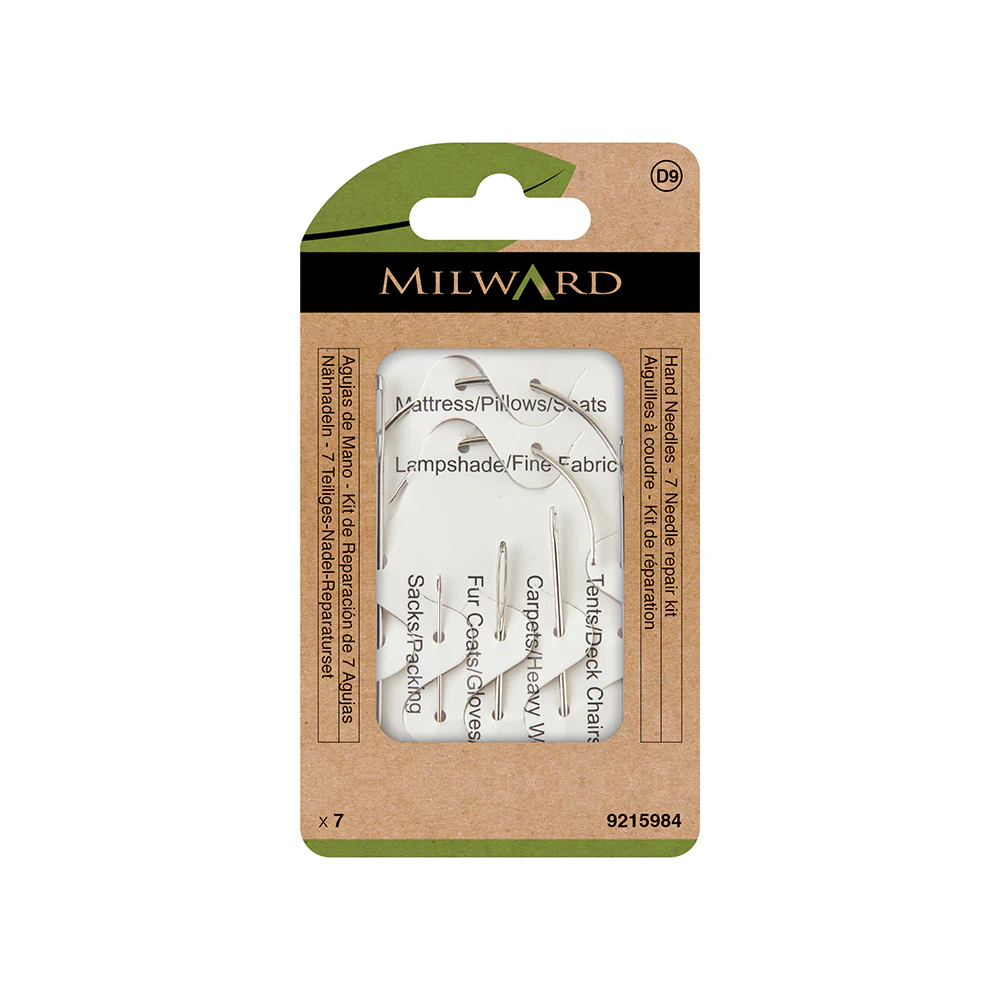 Milward Green Assorted Needles Repair Kit 7 count