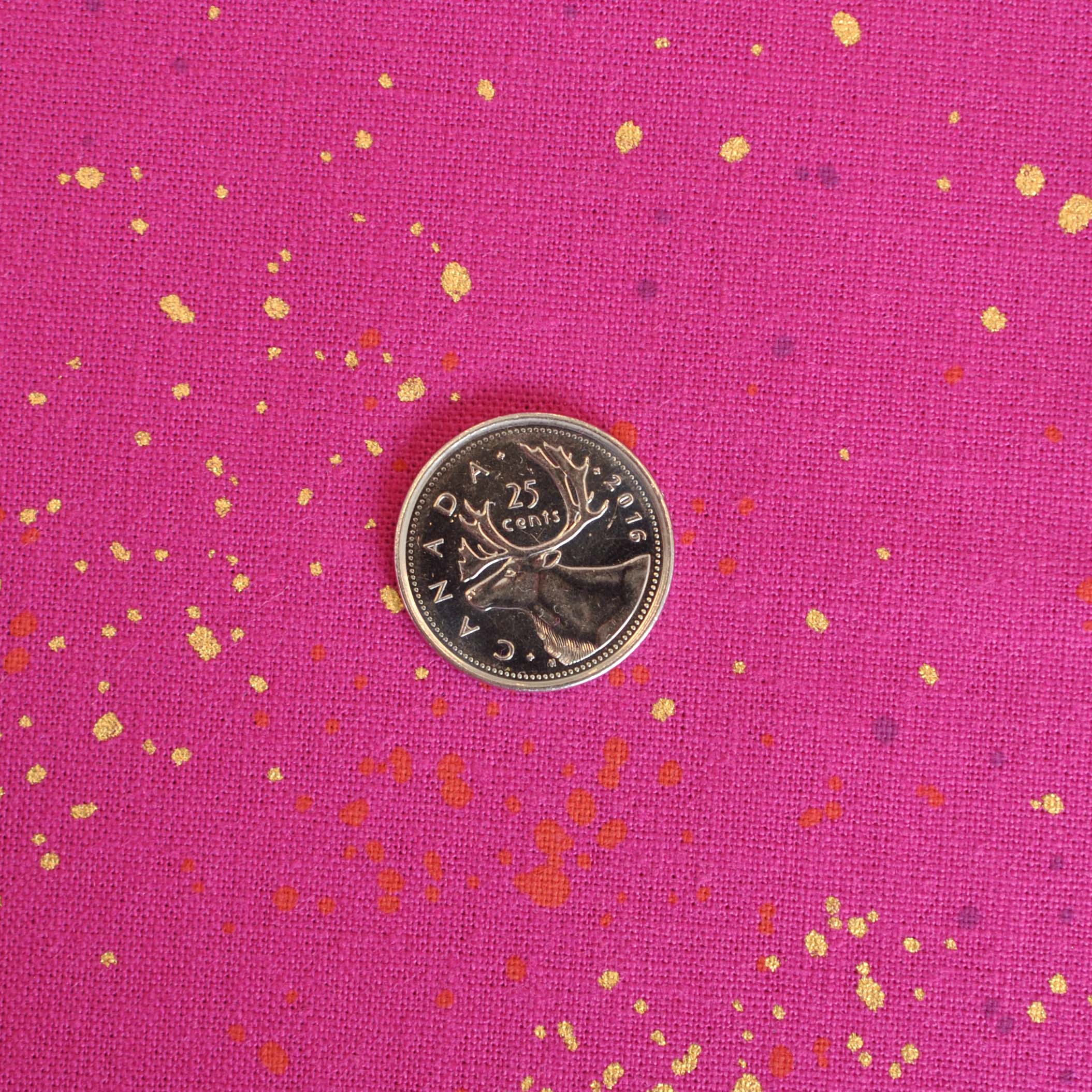 Ruby Star Society Speckled Canvas in Metallic Berry - Image 4