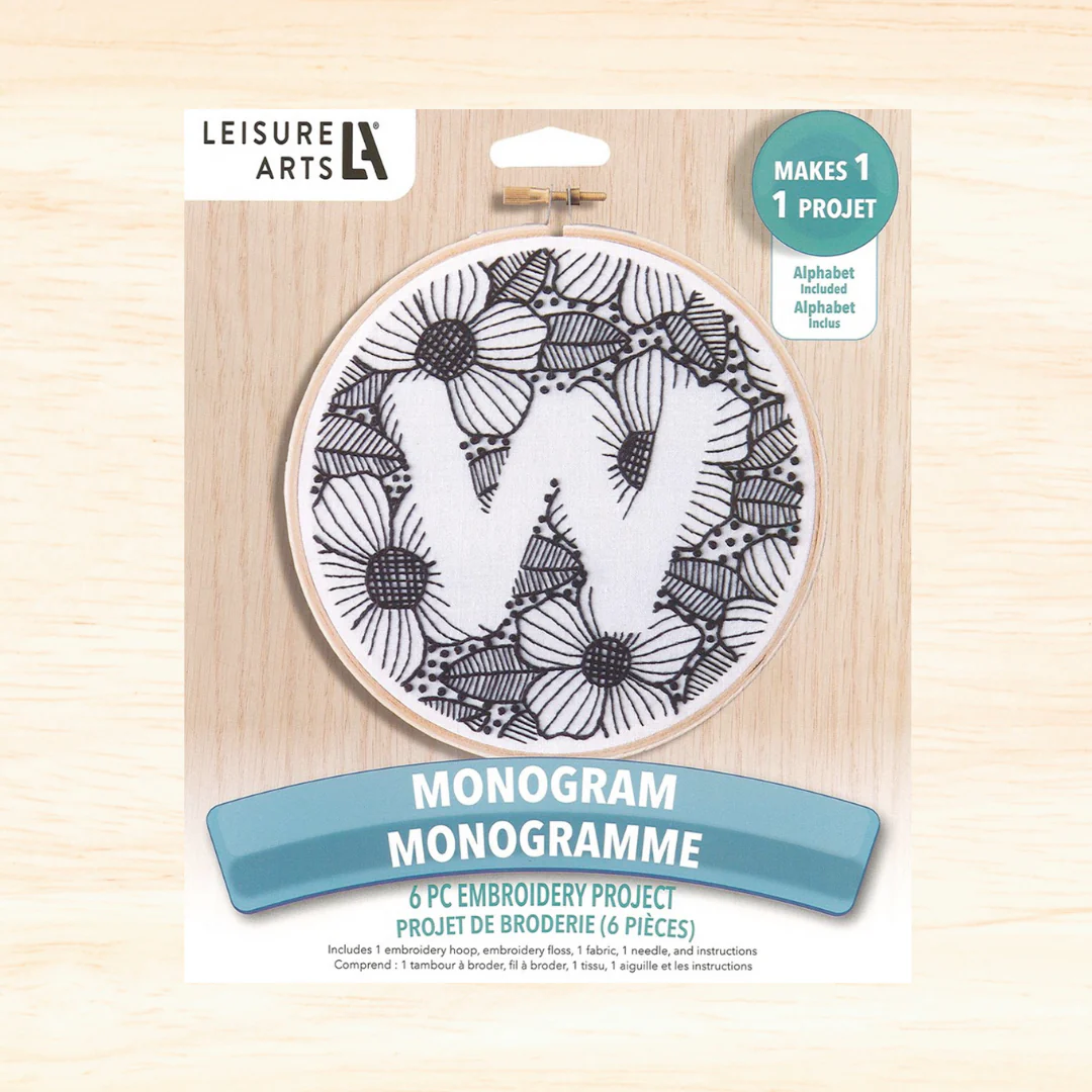 Monogram 6" Embroidery Kit