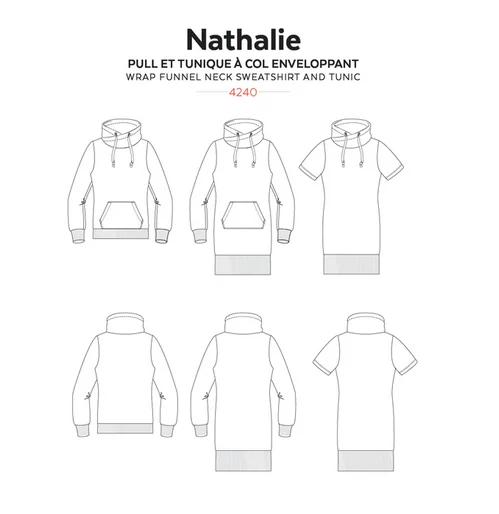Jalie 4240 - Nathalie Sweatshirt Dress & Tunic 2yrs-2XL - Image 7