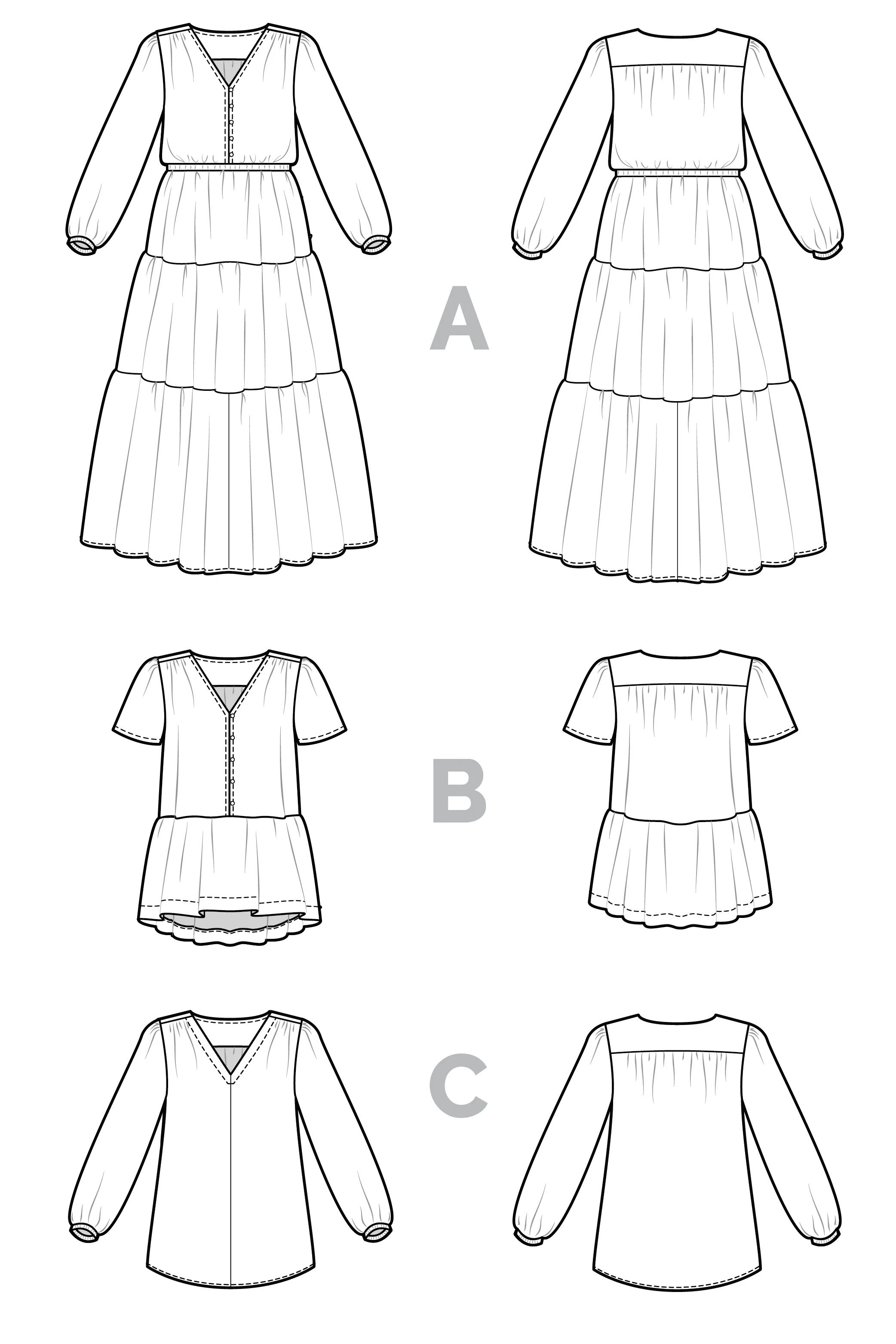 Closet Core Nicks Dress + Blouse - US -0-32 - PDF Pattern - Image 23