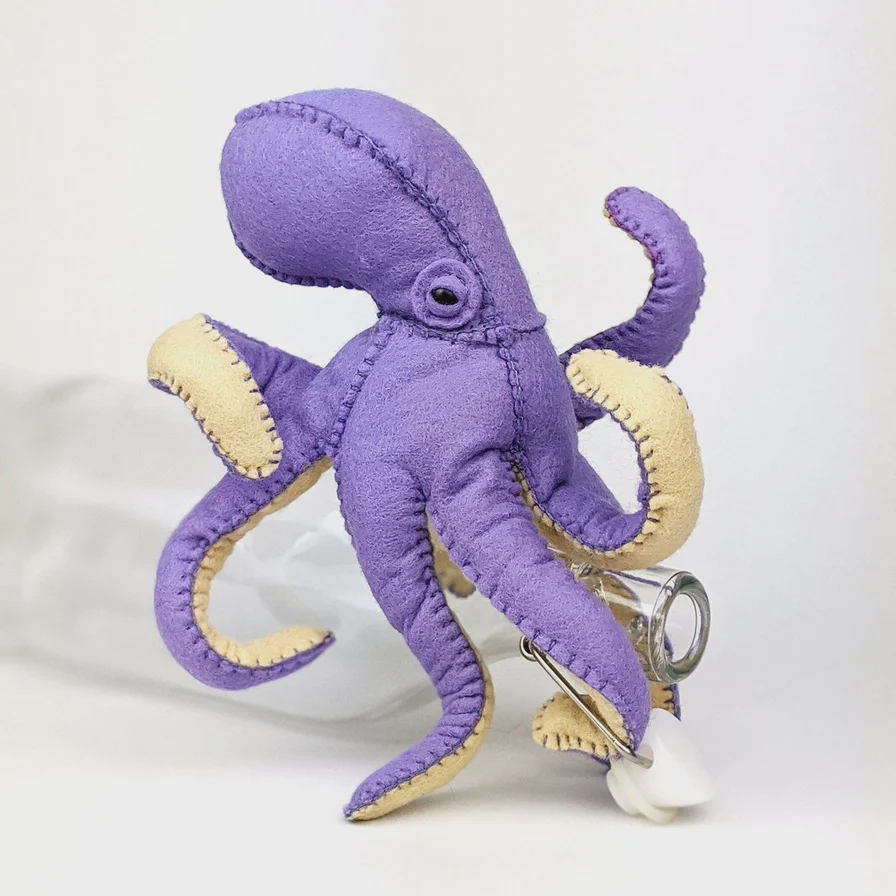 Octopus Hand Stitching Felt Kit - Purple