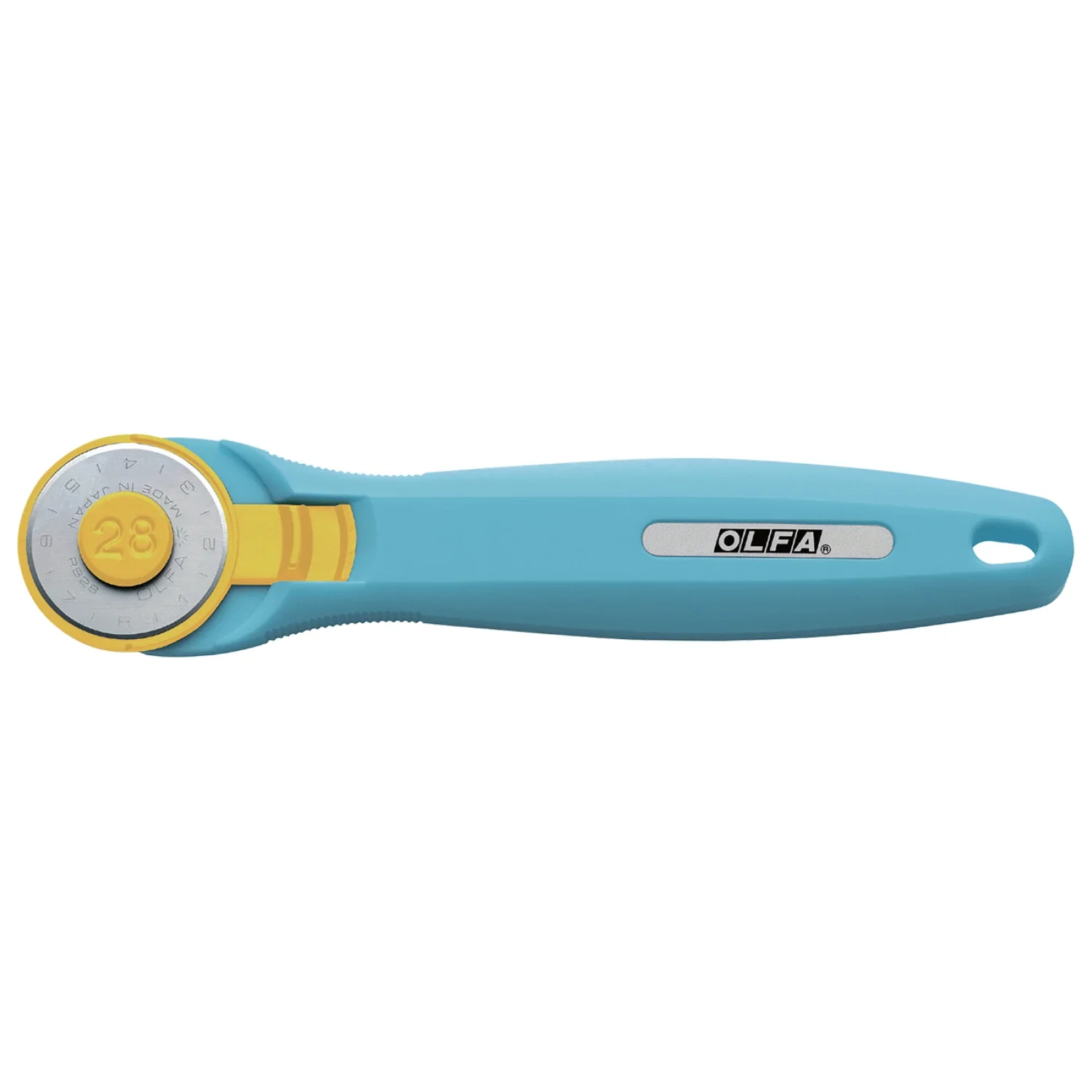 OLFA Quick Change Rotary Cutter 28mm in Aqua with Bonus Touch Knife - Image 2