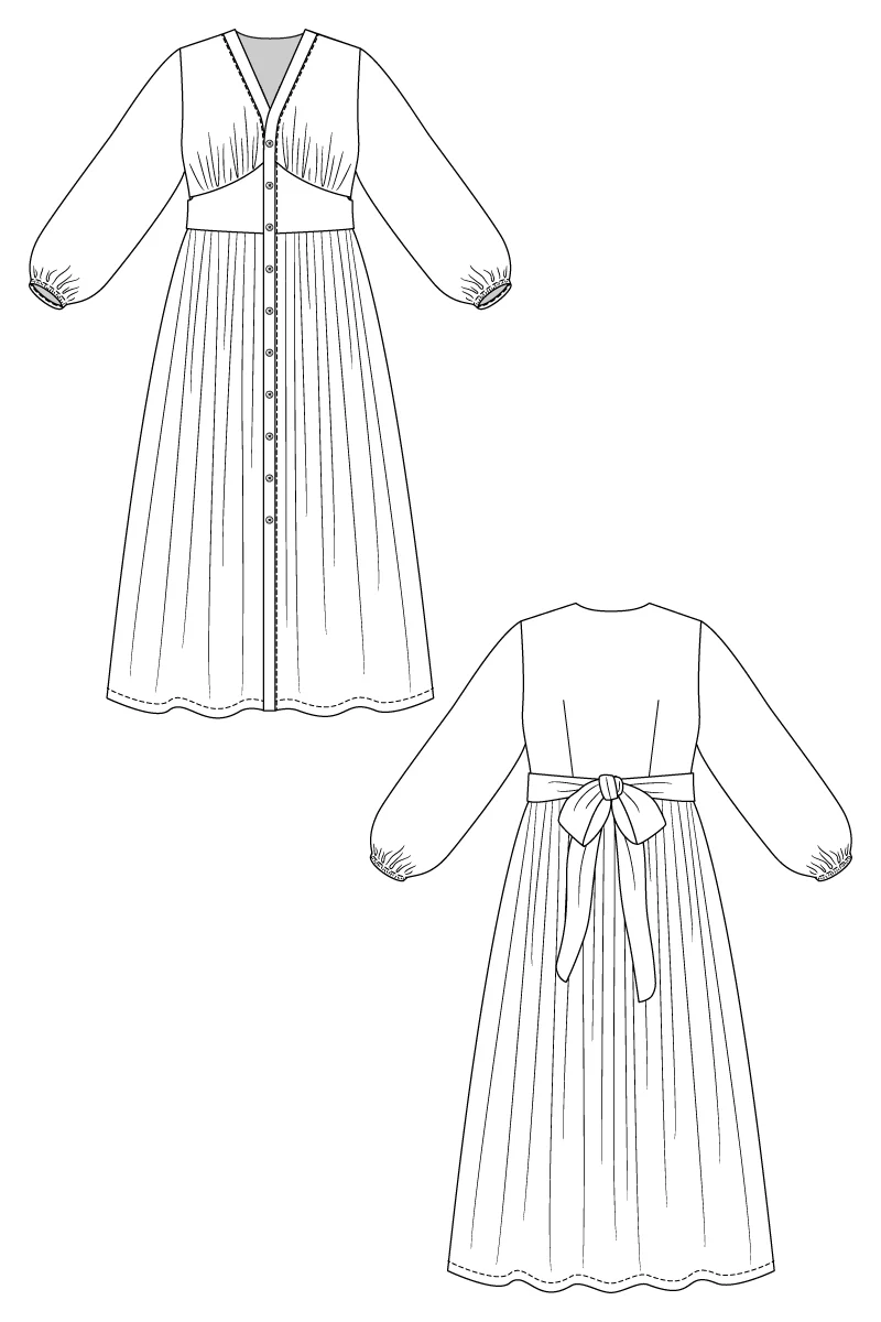 Named Clothing OODI Dress - US 0-24 - PDF Pattern - Image 9