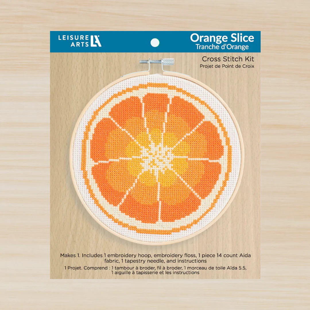 Orange Slice 6" Cross Stitch Kit