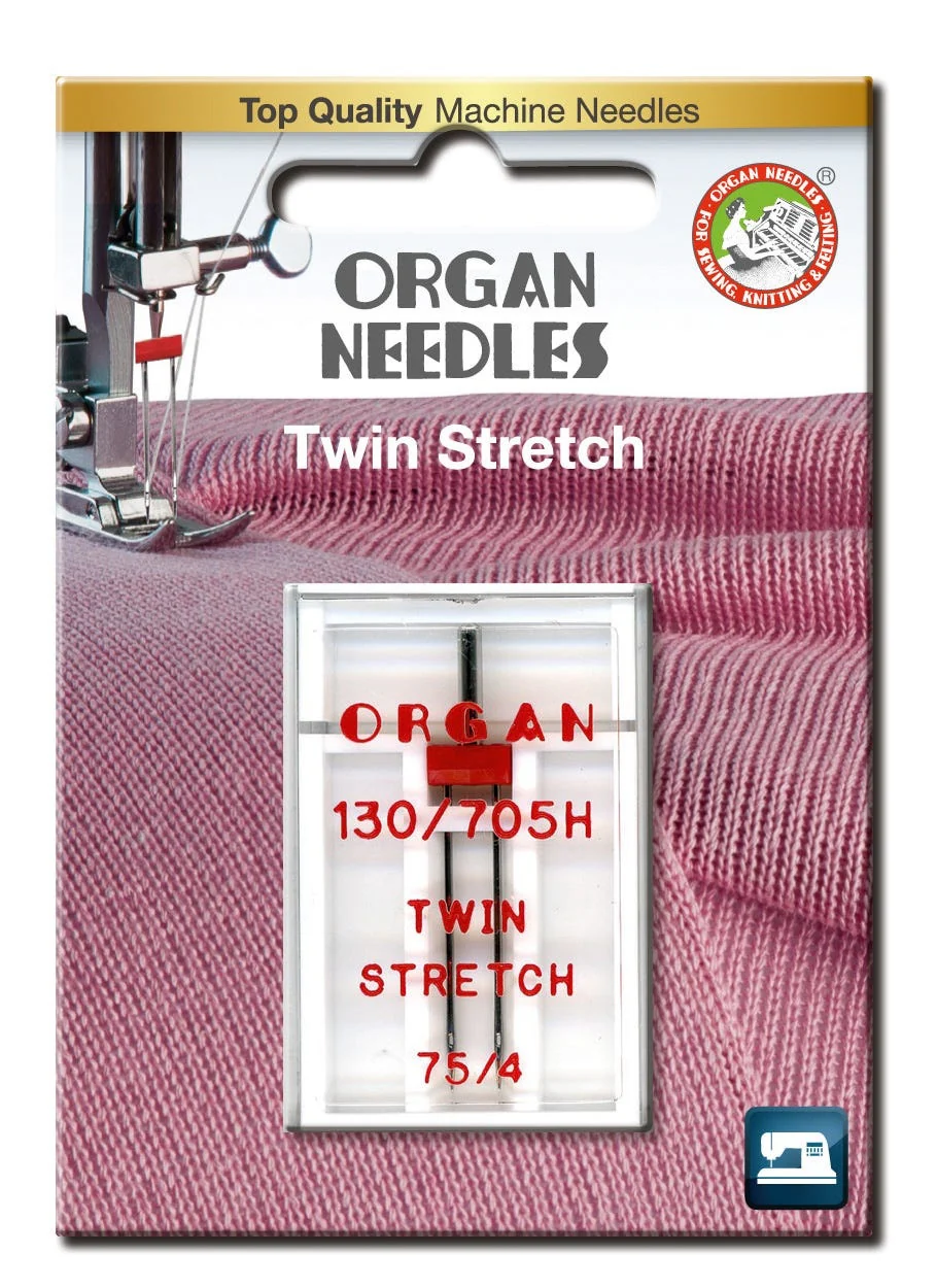 Organ Sewing Machine Needle: Twin Stretch 4.0mm/75