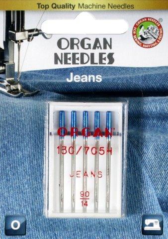 Organ Sewing Machine Needles: Jeans 90/14