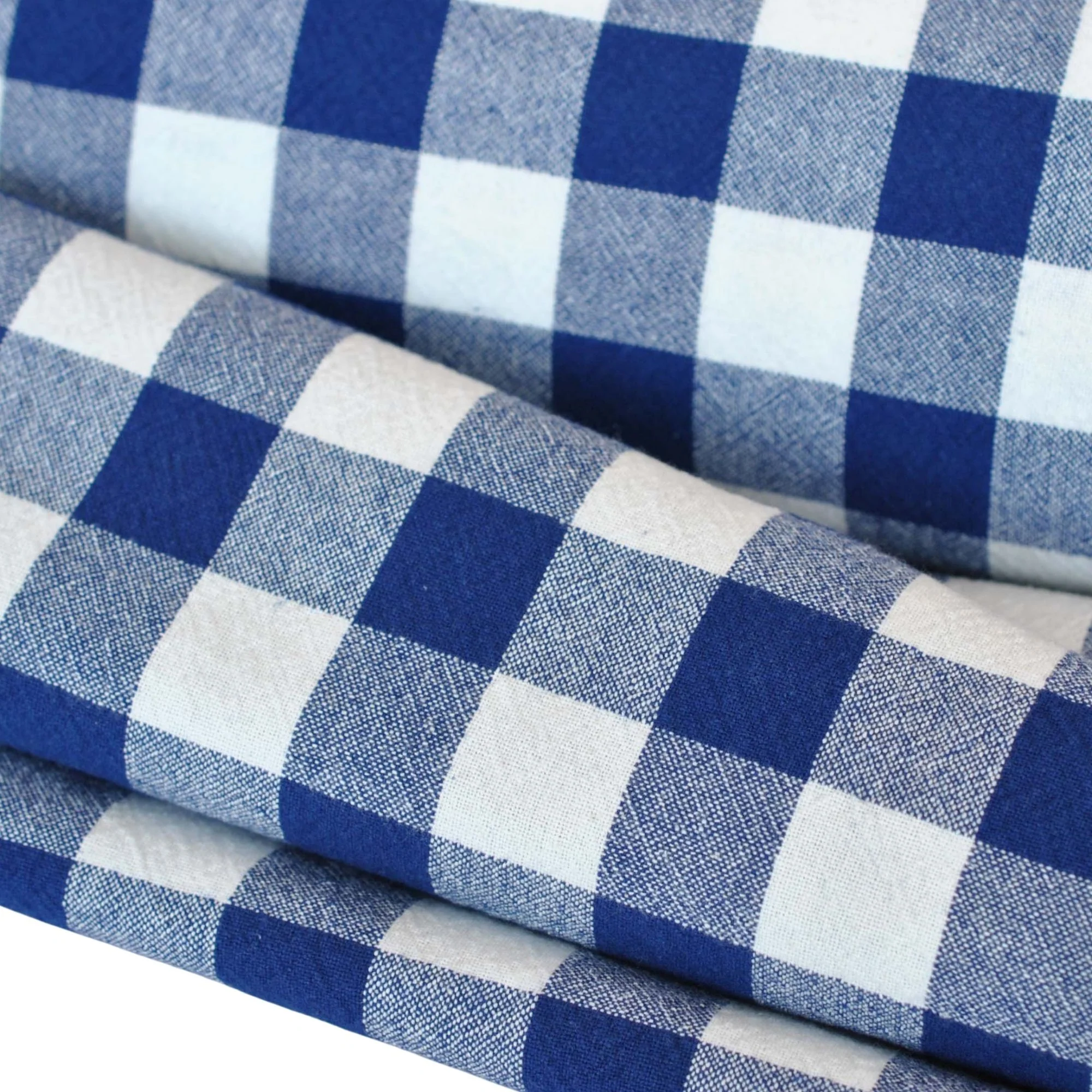 Organic Cotton Gingham in Navy