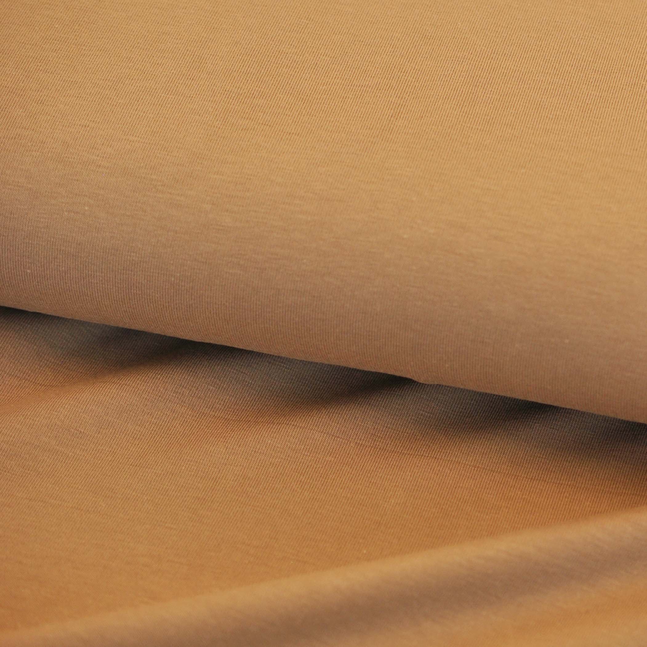 Organic Cotton Jersey in Camel - Image 2