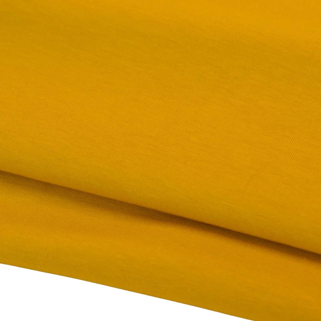 Organic Cotton Jersey in Mustard
