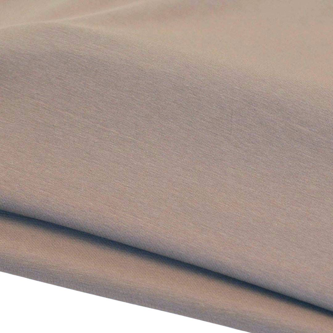 Organic Cotton Jersey in Taupe