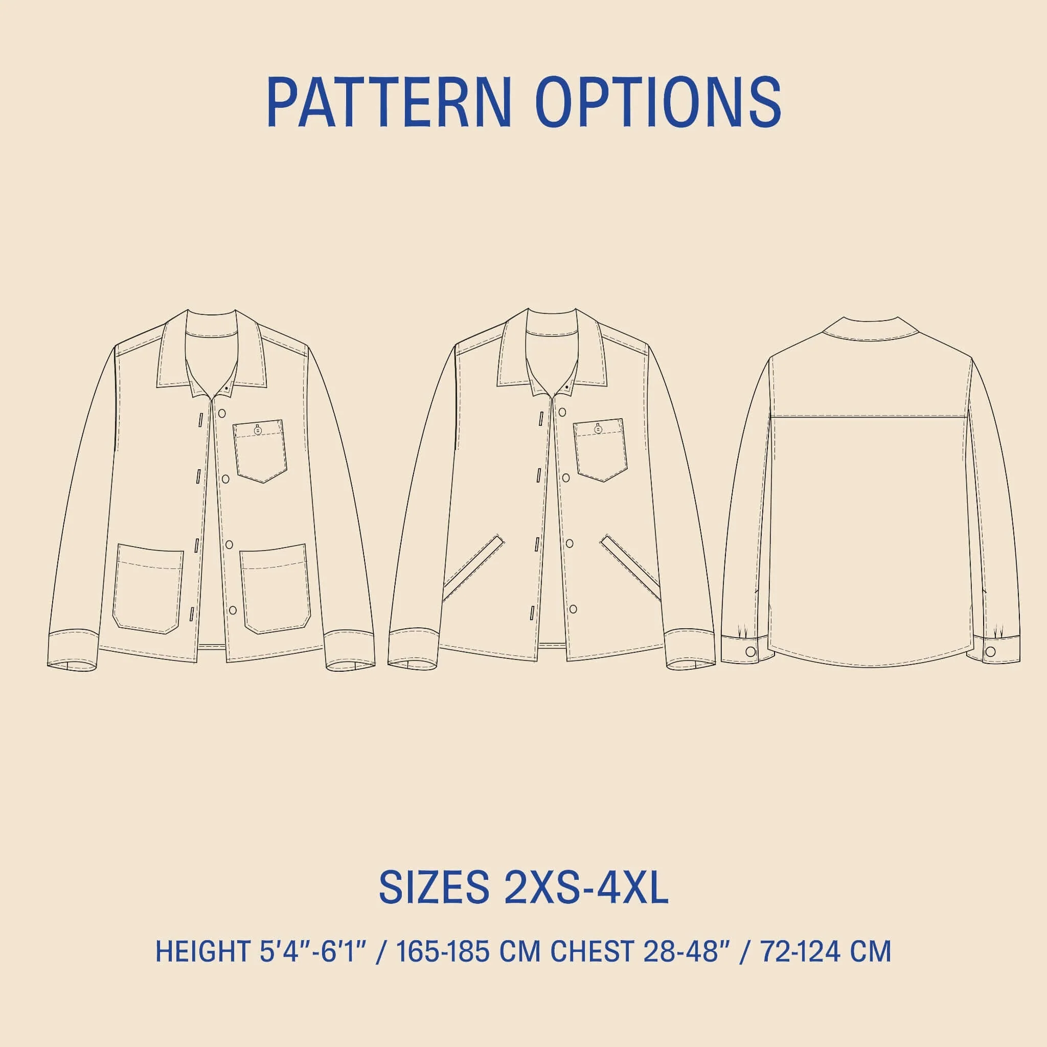 Wardrobe By Me Overshirt - 2XS-4XL - PDF Pattern - Image 2