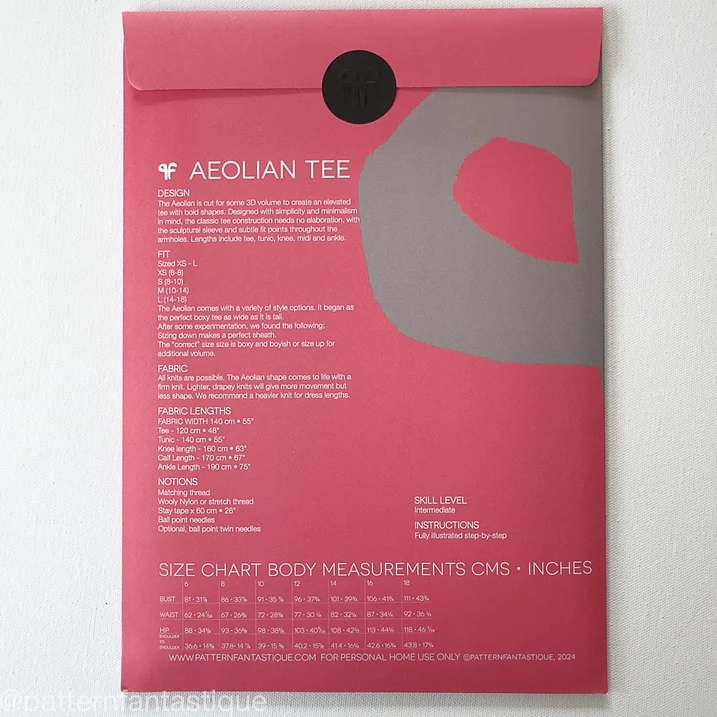 Pattern Fantastique Aeolian Tee Shirt and Dress Pattern - Image 8