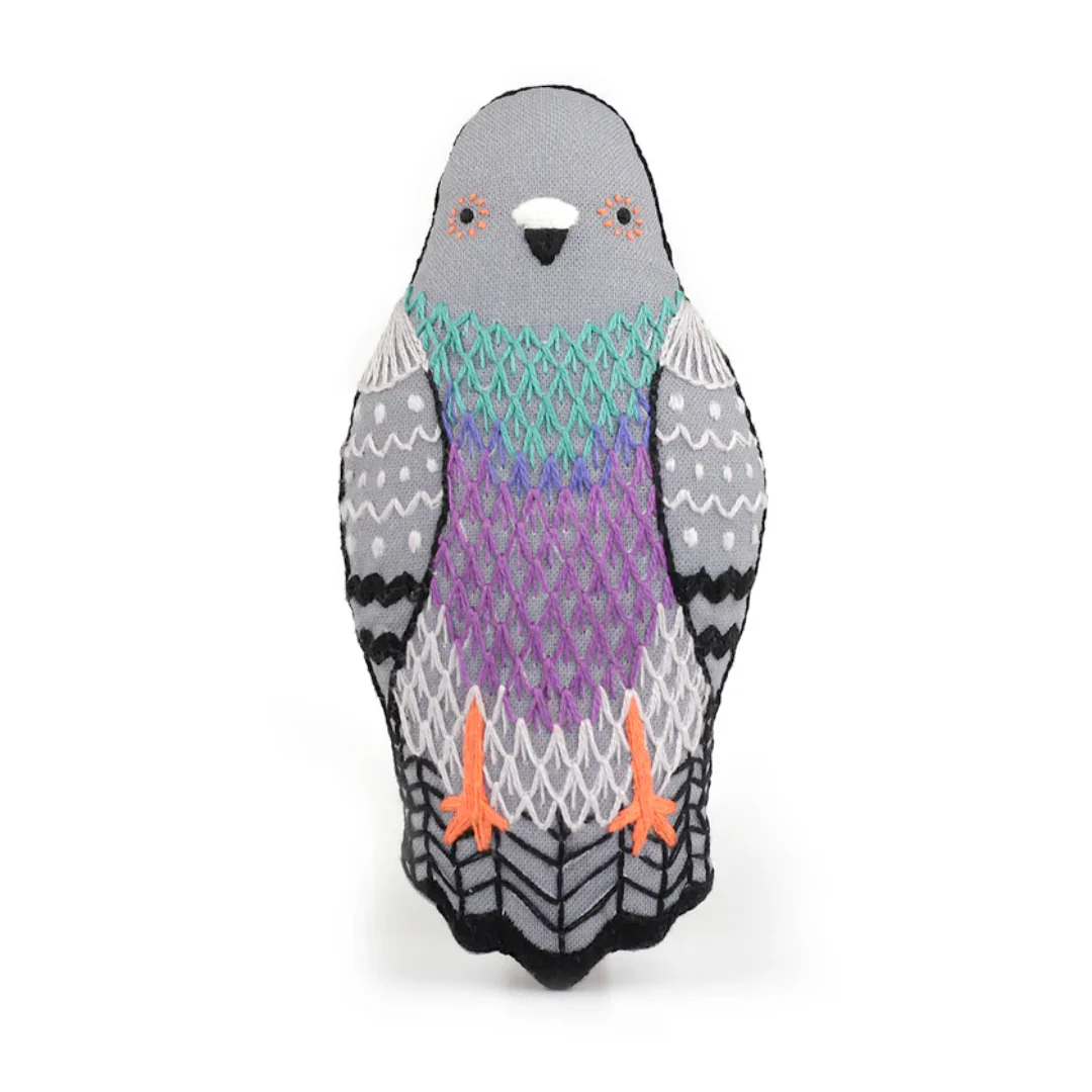 Pigeon Embroidery Doll Kit - Image 3