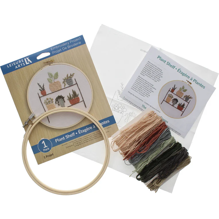 Leisure Arts Plant Shelf 6" Embroidery Kit - Image 3