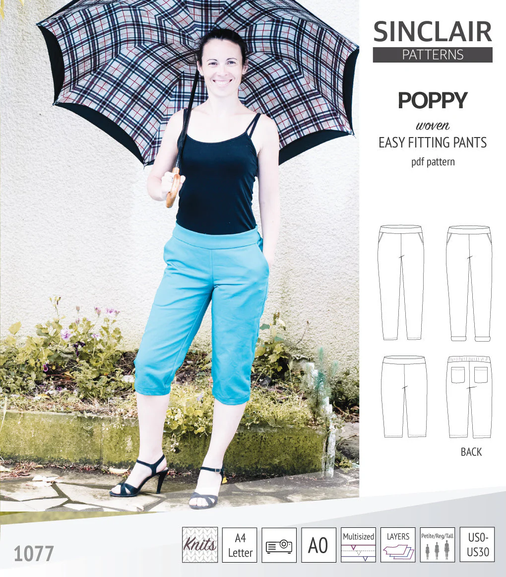 Sinclair Patterns Poppy Pants - XXS-4XL - PDF Pattern - Image 20