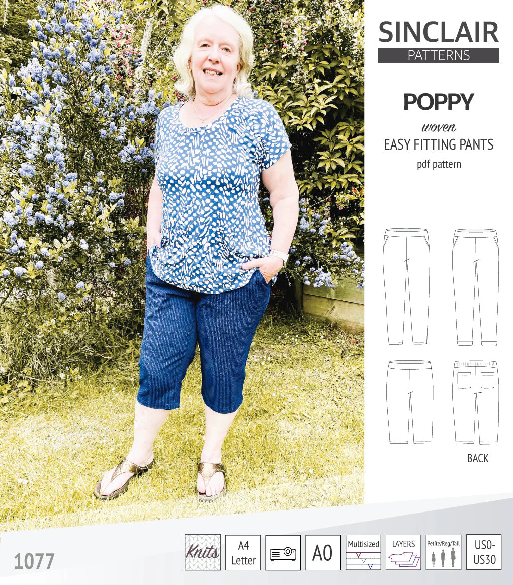 Sinclair Patterns Poppy Pants - XXS-4XL - PDF Pattern - Image 21