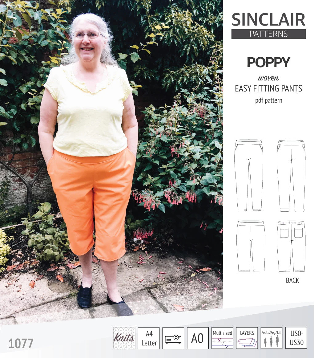Sinclair Patterns Poppy Pants - XXS-4XL - PDF Pattern - Image 36